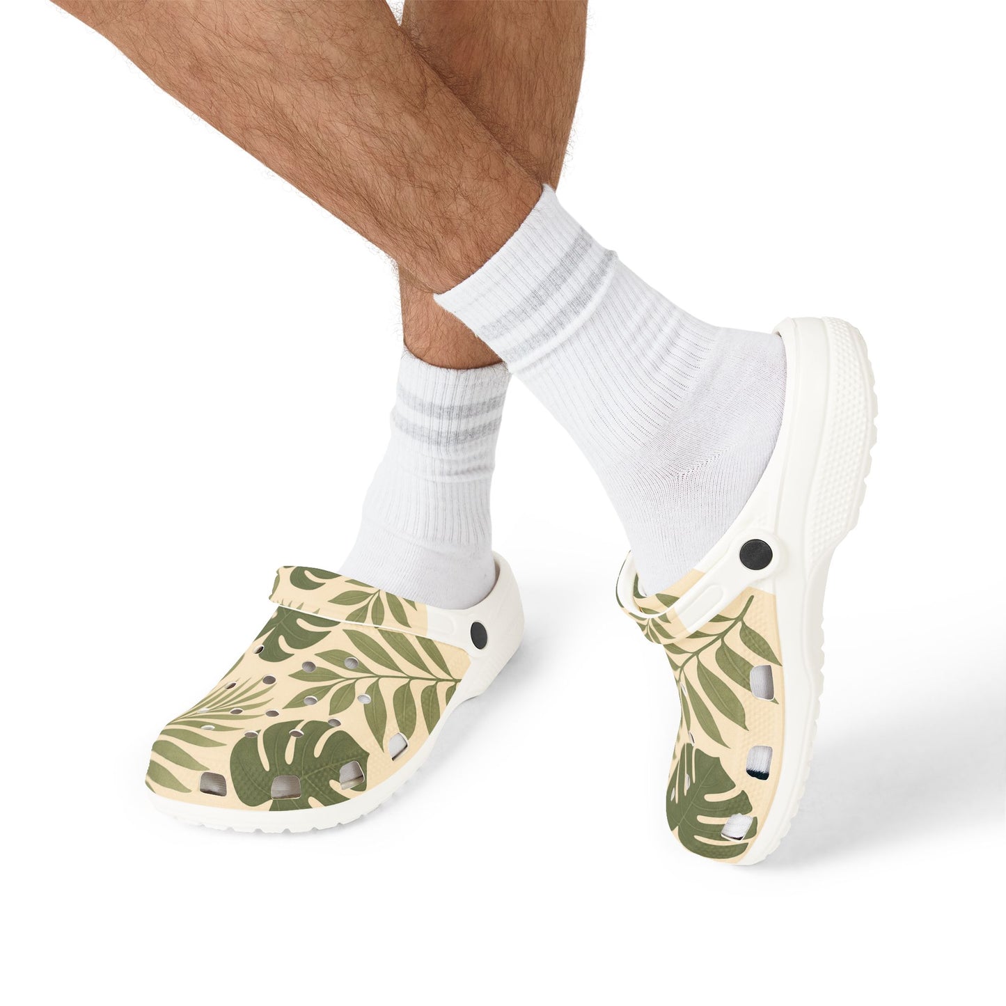 Tropical Plant Print EVA Foam Shoes, Comfortable Garden Clogs for Spring, Summer Slip-Ons, Perfect for Outdoor Adventures, Beach Days, [...]