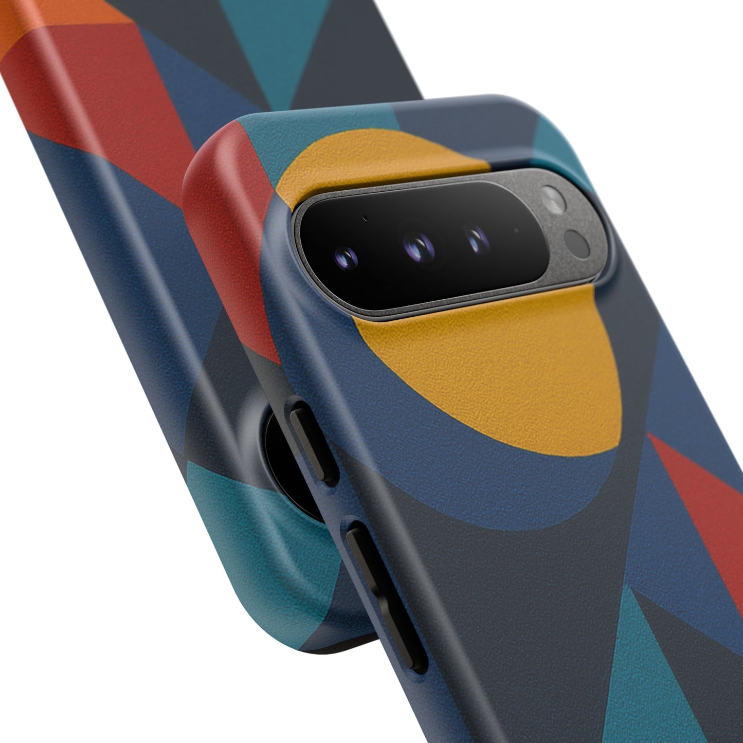 Vibrant Phone Case, Colorful Phone Cover, Geometric Design, Artistic Gift, Trendy Accessory, Vibrant Colors, Unique Design