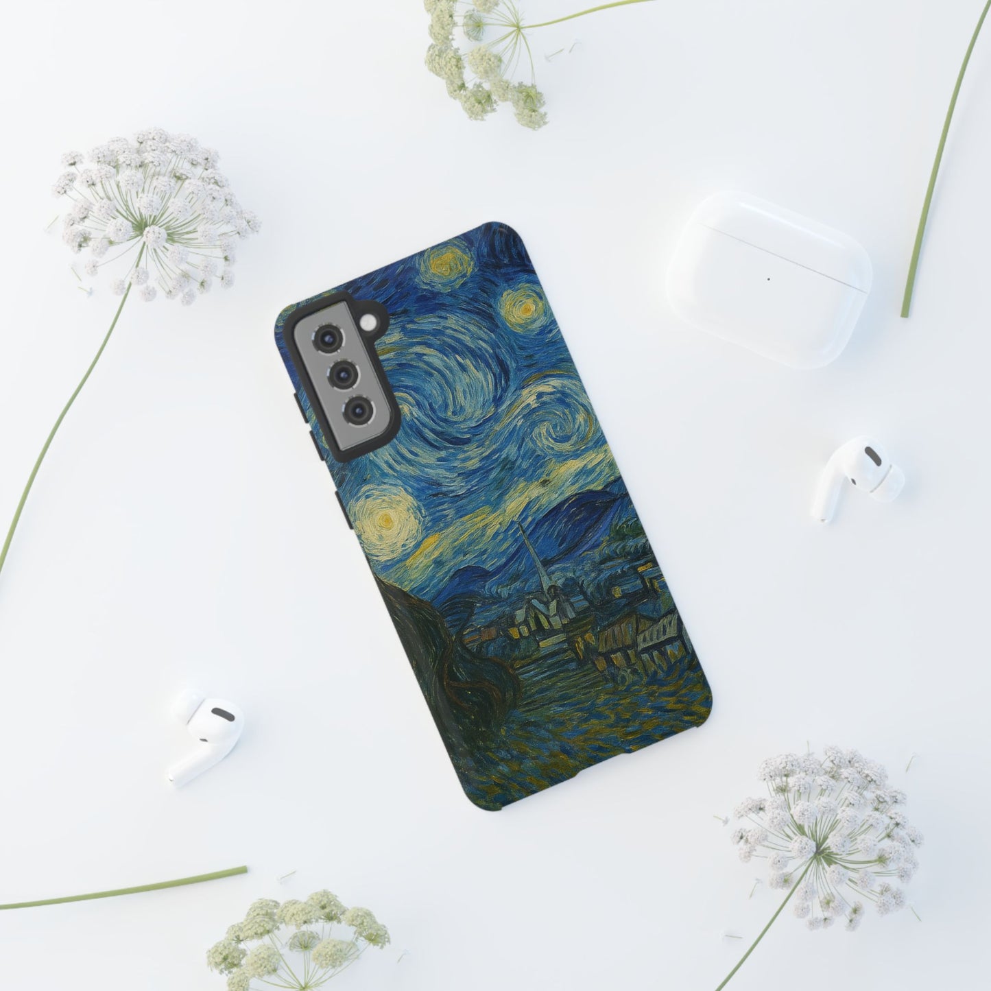 Starry Night Phone Case, Artistic Cell Phone Cover, Gift for Art Lovers, Unique Phone Accessory, Birthday Gift for Him/Her, Tough Cases