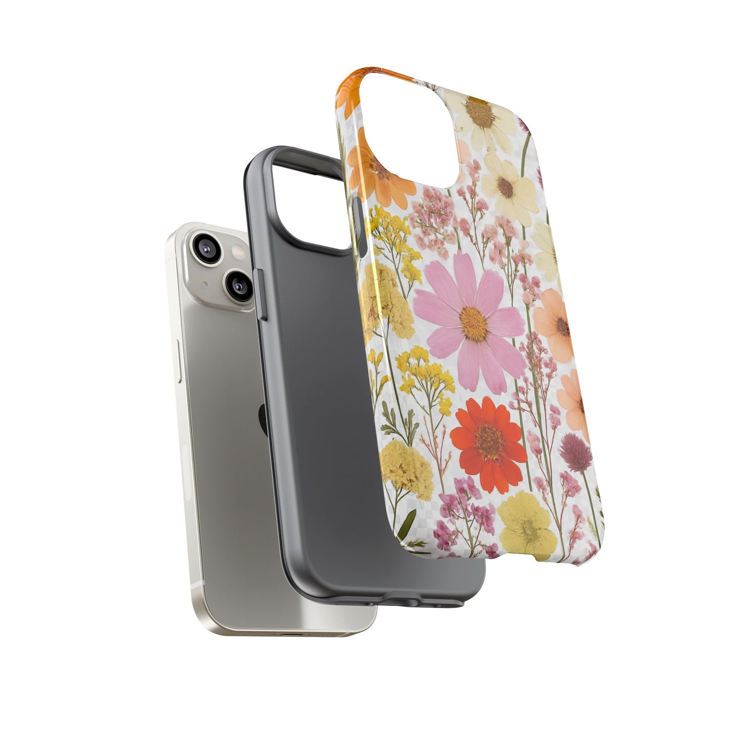 Floral Phone Case - Tough Cases, Stylish Protective Cover, Flower Design, Trendy Gift, Nature Lover Accessory, DRIED FLOWERS
