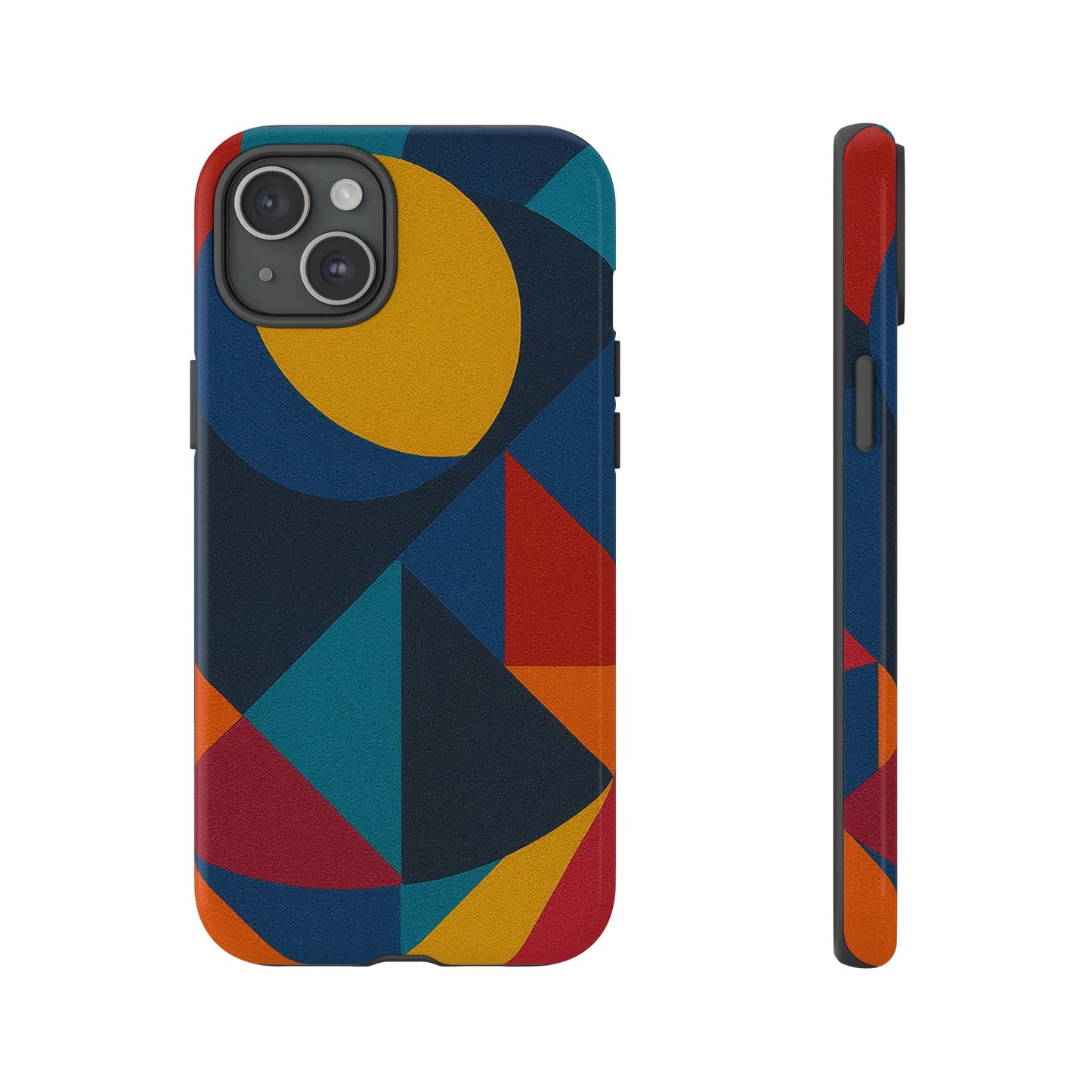 Vibrant Phone Case, Colorful Phone Cover, Geometric Design, Artistic Gift, Trendy Accessory, Vibrant Colors, Unique Design