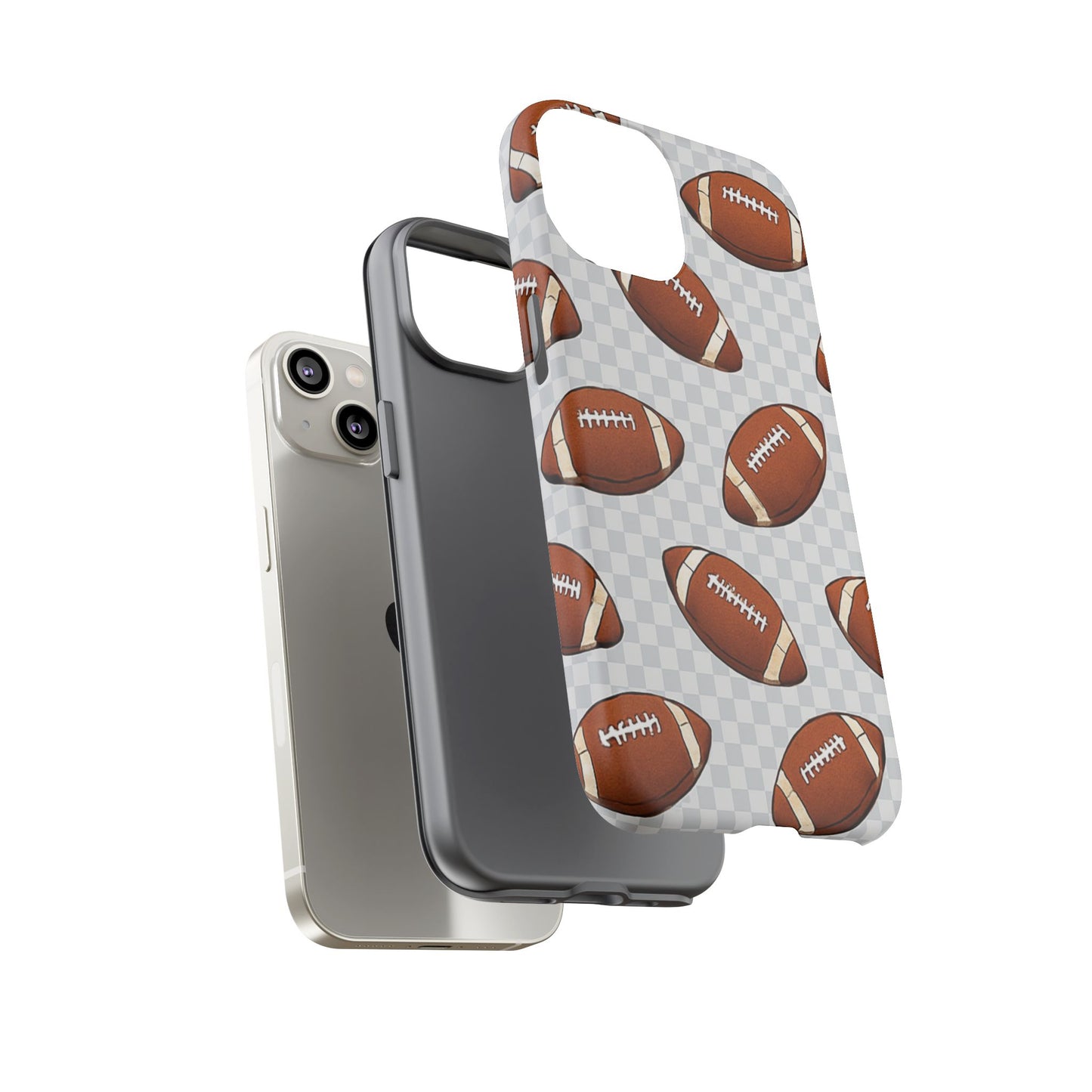 Football Phone Case, Tough Cases for Sports Fans, Unique Gift for Football Lovers, Protective Decor, Athletic Accessories