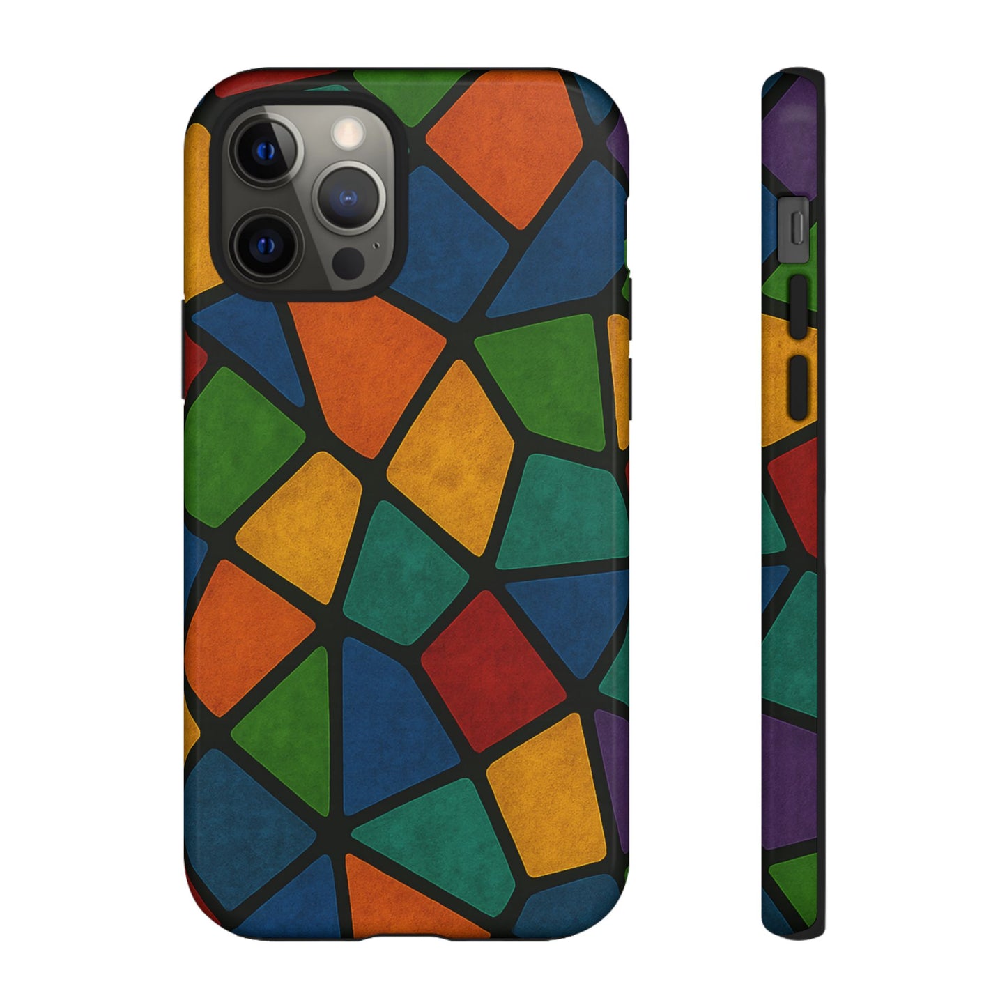 Colorful Mosaic Phone Case, Tough Cell Phone Cover, Vibrant Smartphone Protector, Unique Gift for Weddings, Birthday, Holidays