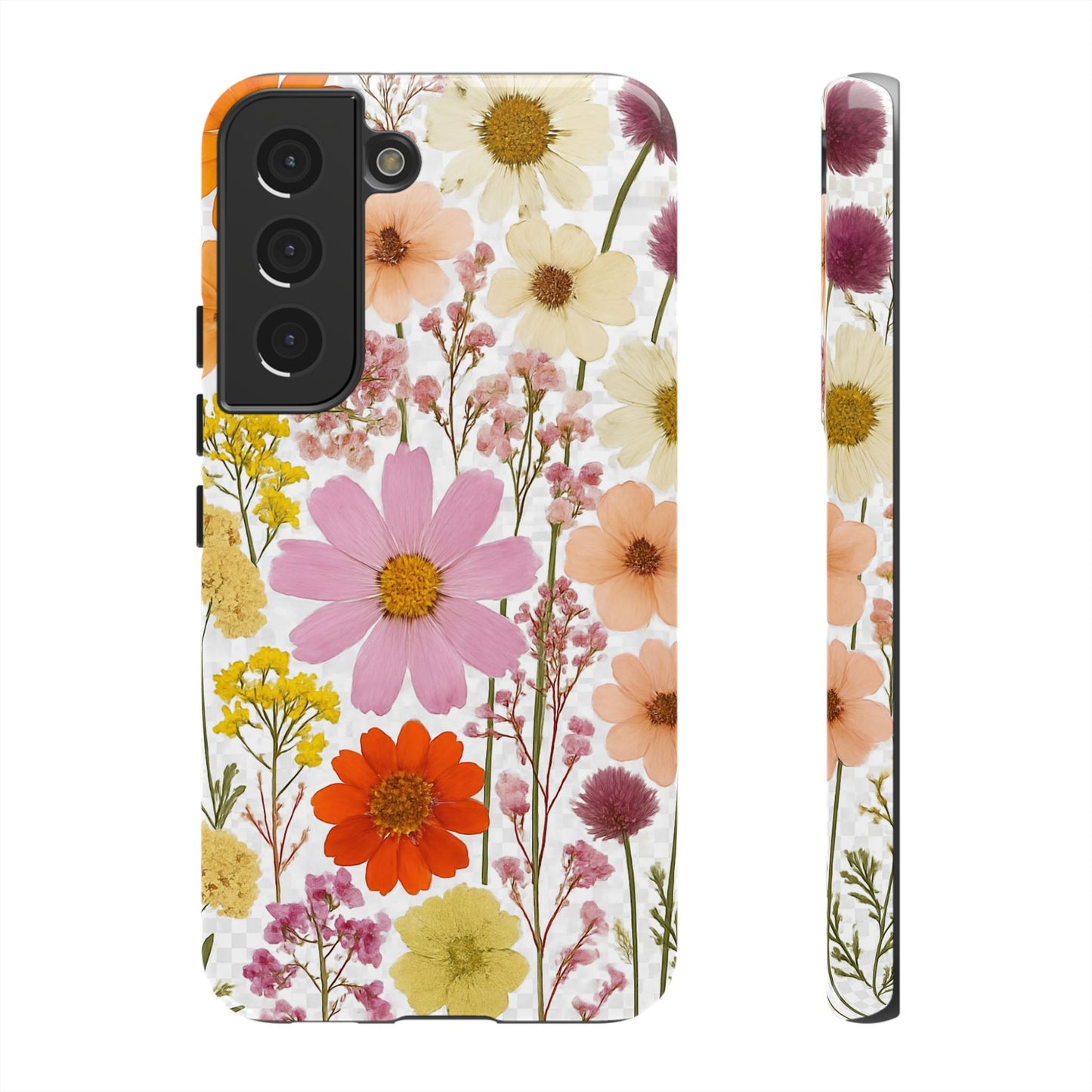 Floral Phone Case - Tough Cases, Stylish Protective Cover, Flower Design, Trendy Gift, Nature Lover Accessory, DRIED FLOWERS