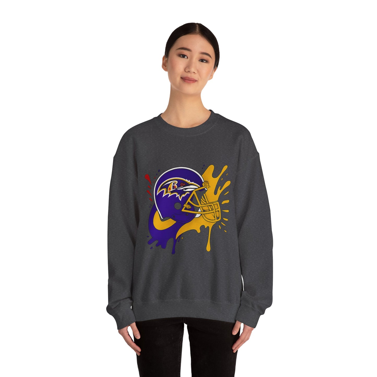 Baltimore Ravens Crewneck Sweatshirt, Unisex Sport Sweatshirt, Football Fan Apparel, Comfy Game Day Outfit, NFL Gift for Him/Her