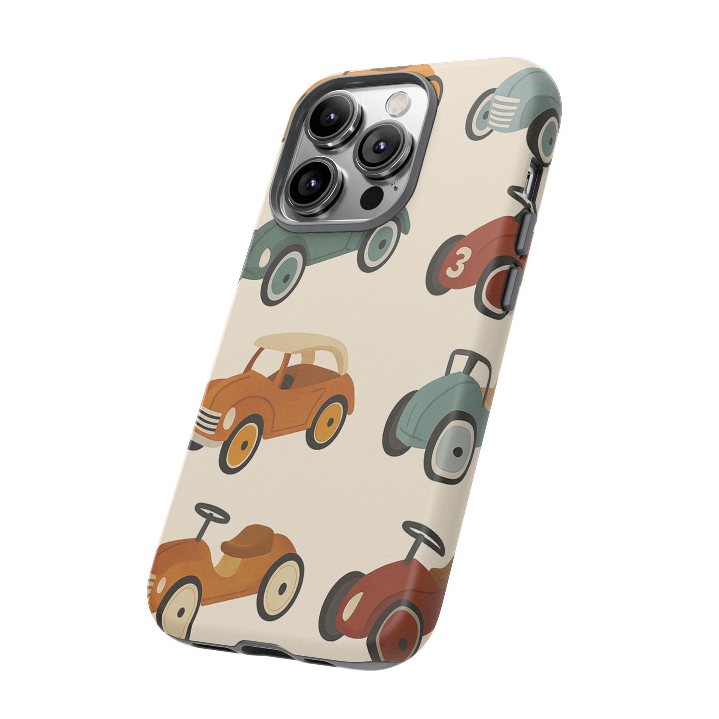 Vintage Car Phone Case, Tough Cases, Kids Gift, Car Lover Accessory, Retro Style, Phone Protection, Unique Design, pedal cars