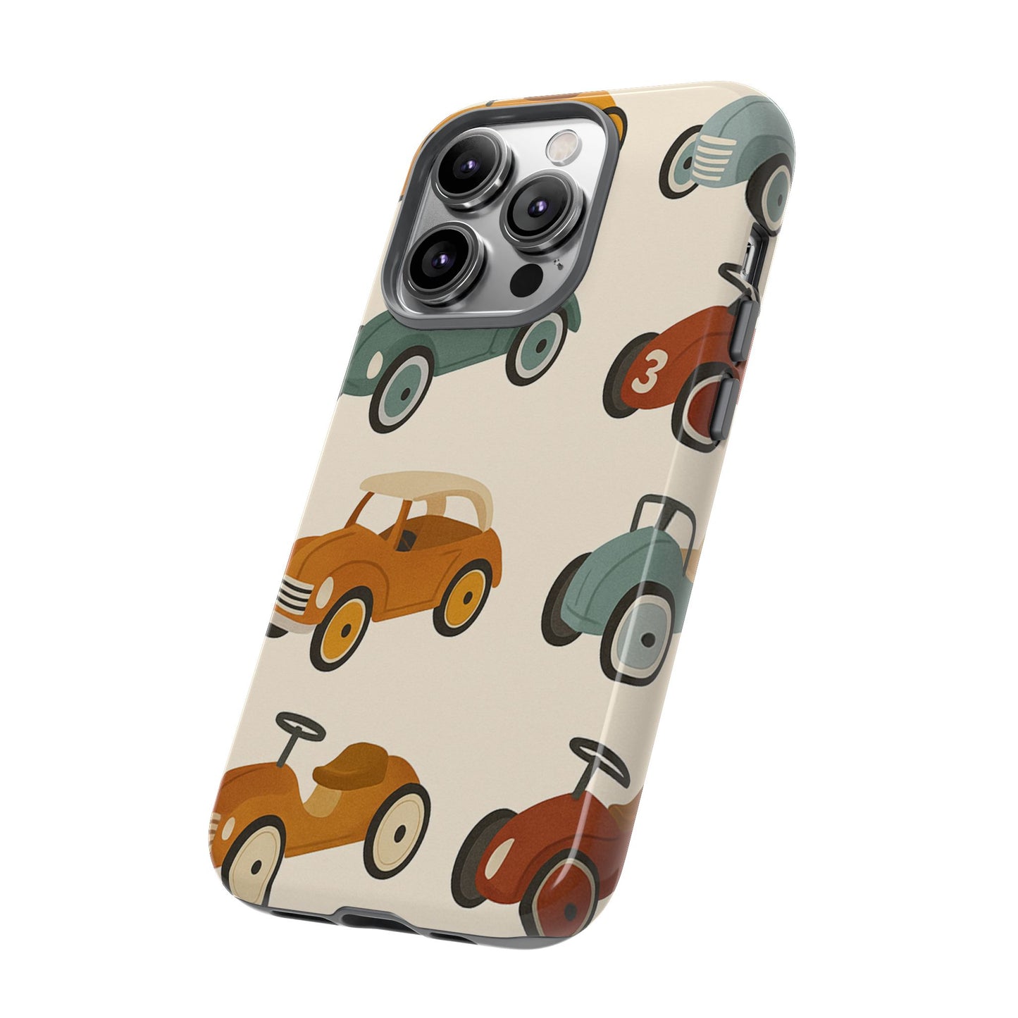Vintage Car Phone Case, Tough Cases, Kids Gift, Car Lover Accessory, Retro Style, Phone Protection, Unique Design, pedal cars