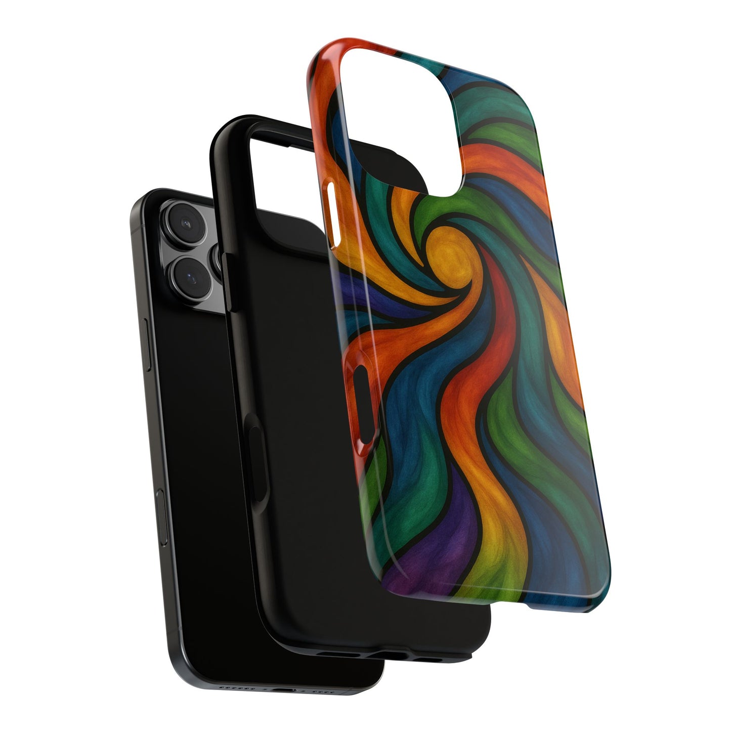 Colorful Swirl Phone Case | Tough Cases, Vibrant Design, Gift for Art Lovers, Funky Case, Unique Phone Accessories
