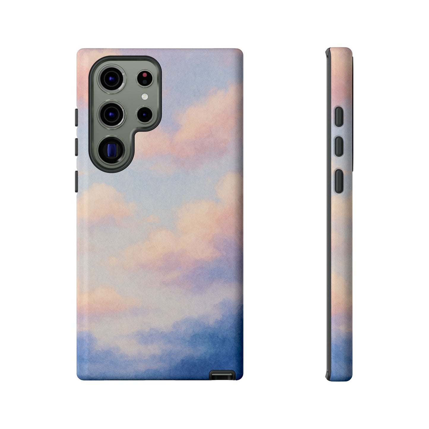 Sky Blue Cloud Phone Case, Tough Phone Cover, Aesthetic Cell Phone Accessory, Gift for Teen, Trendy Tech Protection