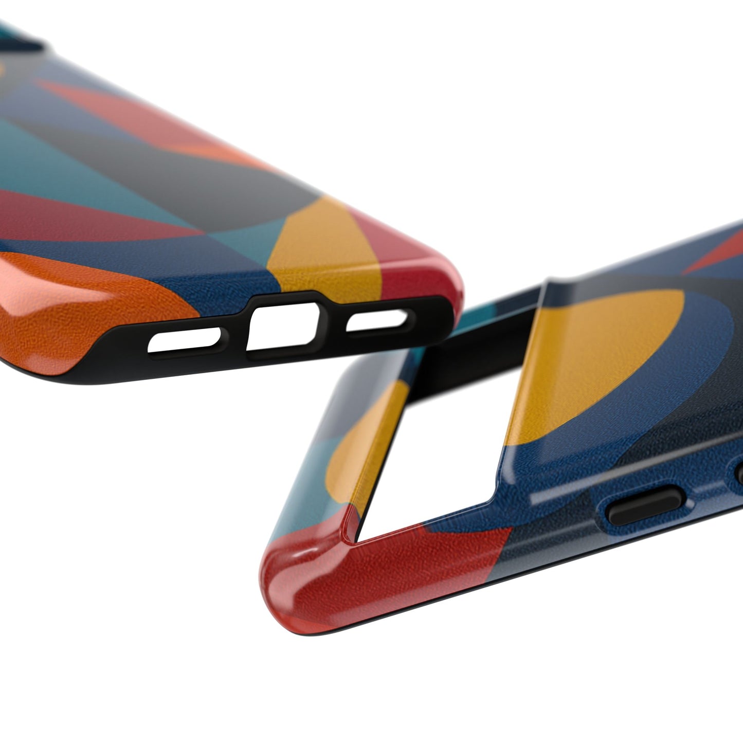 Vibrant Phone Case, Colorful Phone Cover, Geometric Design, Artistic Gift, Trendy Accessory, Vibrant Colors, Unique Design