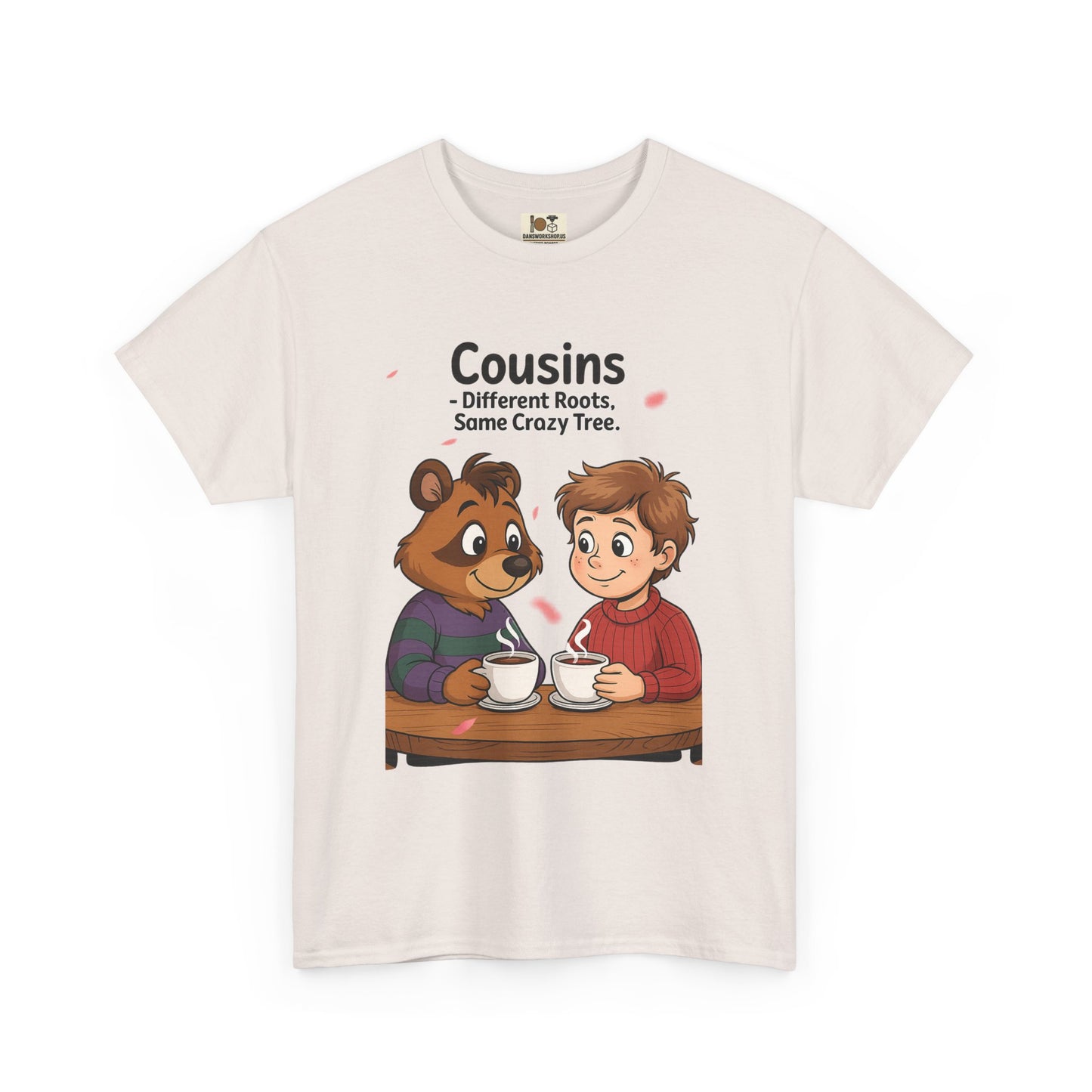 Cousins Coffee Tee - Cute Graphic T-Shirt for Family, Cousins Gift, Funny Tee, Casual Wear, Birthday Gift