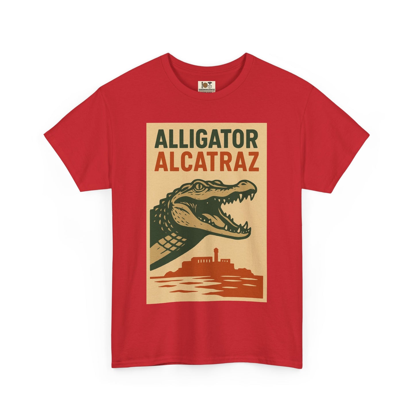Alligator Alcatraz Graphic Tee - Fun Vintage Style Tee for Nature Lovers, Wildlife Enthusiasts, Summer Wear, Casual Outfits, Gift Idea