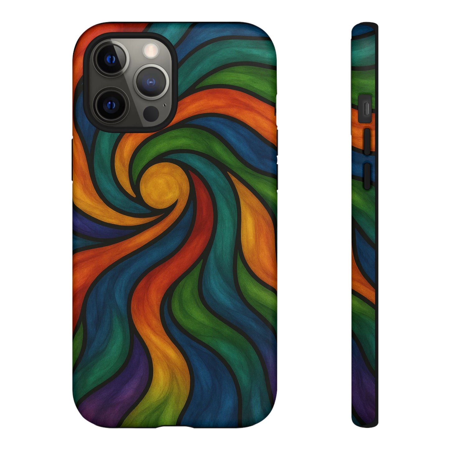 Colorful Swirl Phone Case | Tough Cases, Vibrant Design, Gift for Art Lovers, Funky Case, Unique Phone Accessories