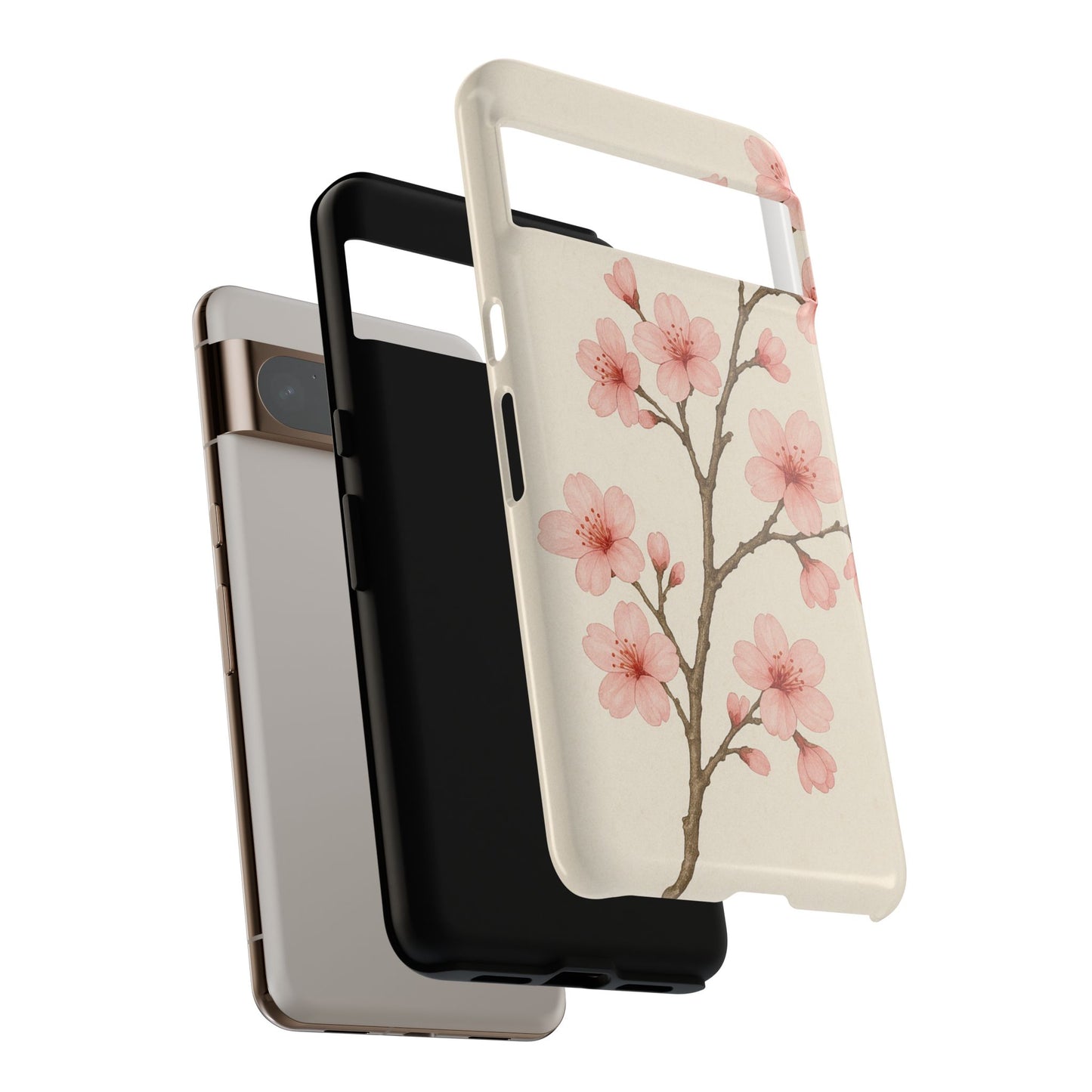 Cherry Blossom Phone Case, Floral Phone Cover, Tough Case for Gifts, Spring Decor, Cute Tech Accessories, Nature Lover's Gift