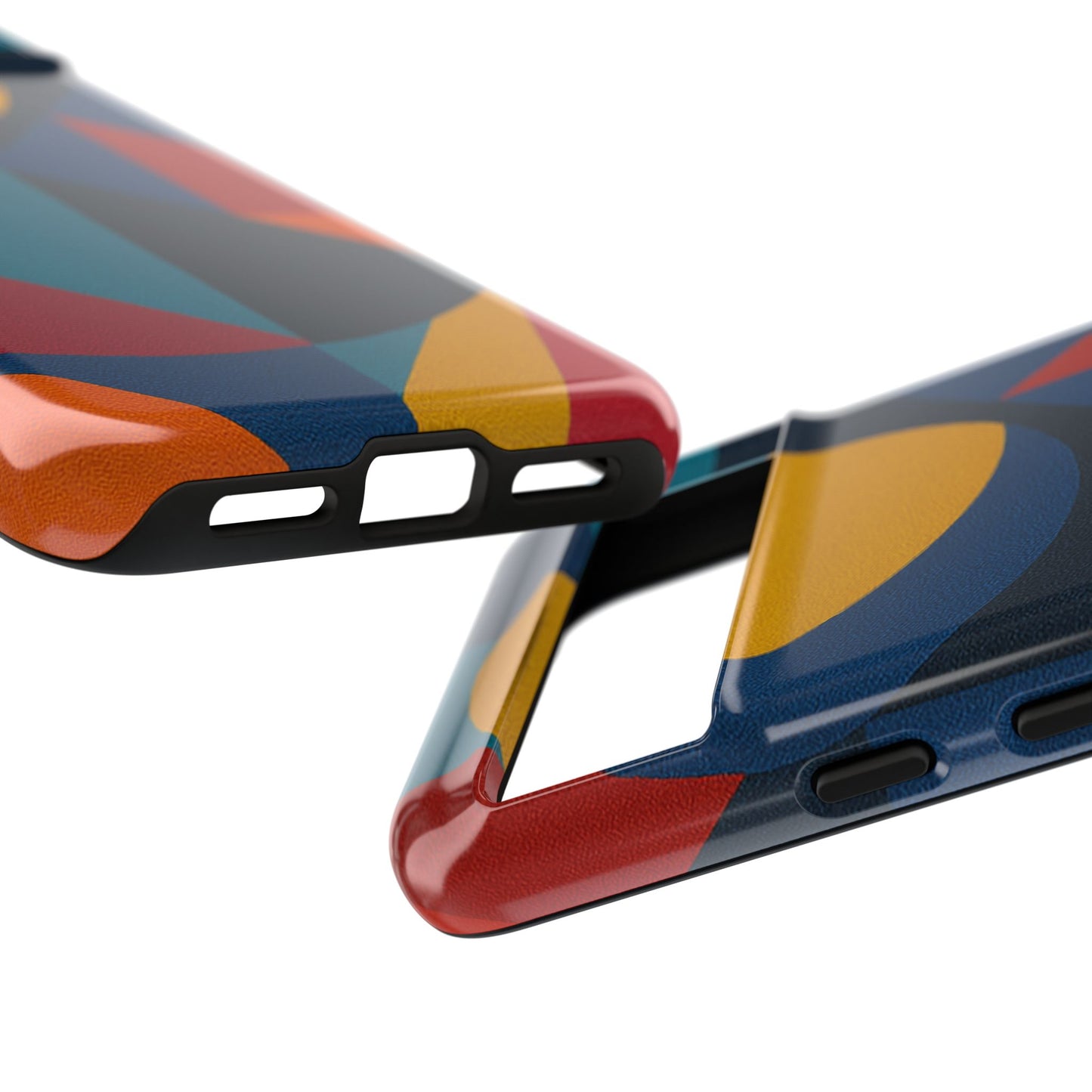 Vibrant Phone Case, Colorful Phone Cover, Geometric Design, Artistic Gift, Trendy Accessory, Vibrant Colors, Unique Design