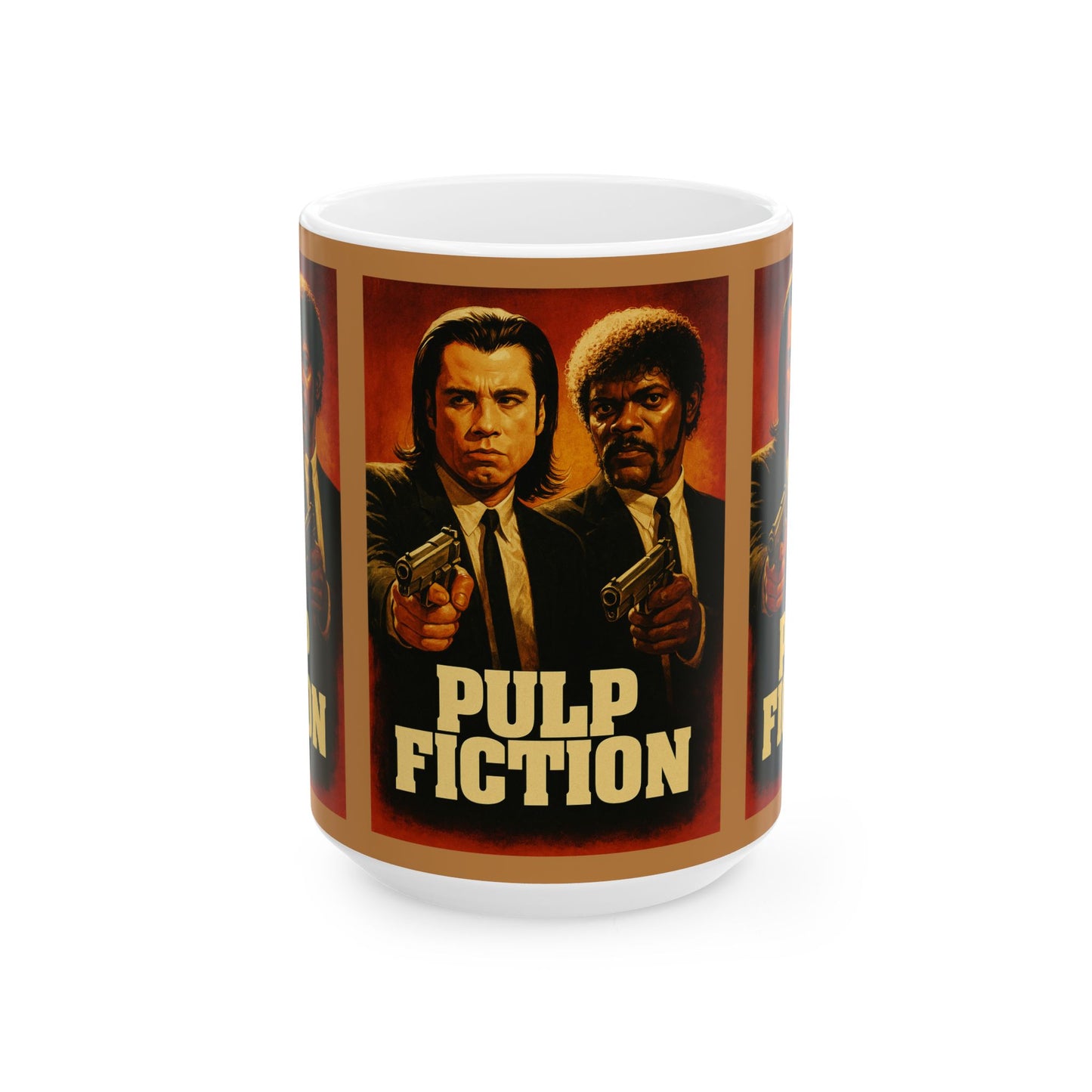 Pulp Fiction Ceramic Mug, Movie Lover Gift, Coffee Cup, Retro Film Merchandise, 11oz & 15oz Options