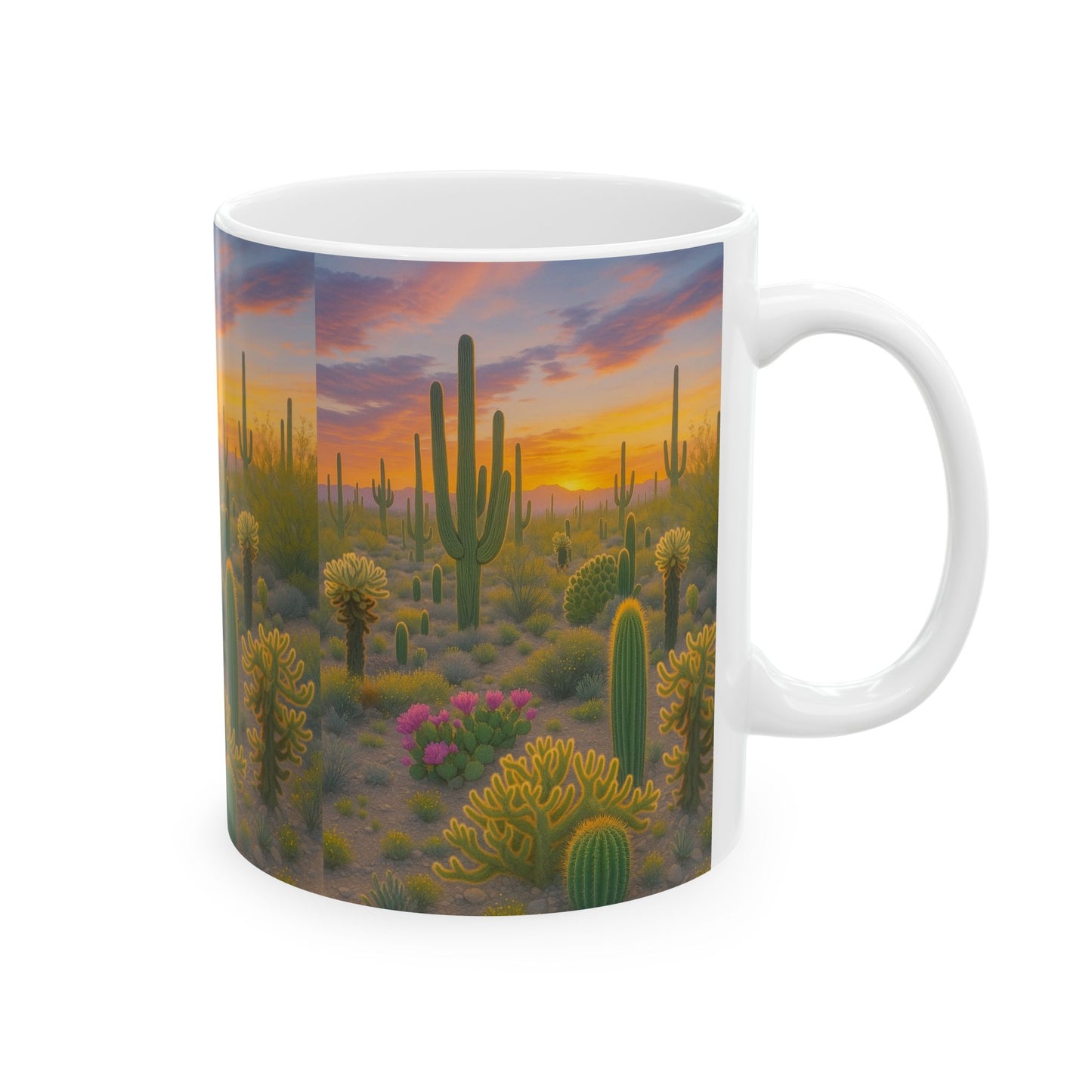 Desert Sunset Ceramic Mug, Cactus Coffee Cup, Nature Lover Gift, Home [...]