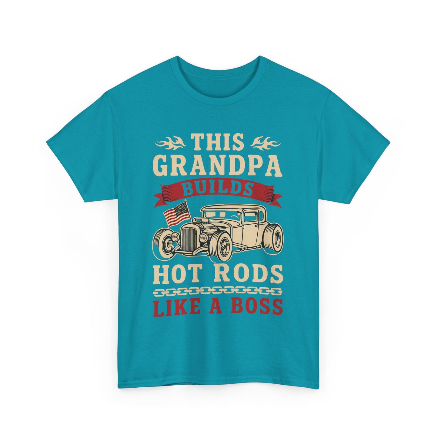 This Grandpa Builds Hot Rods Heavy Cotton Tee, Gift for Grandpa, Car [...]