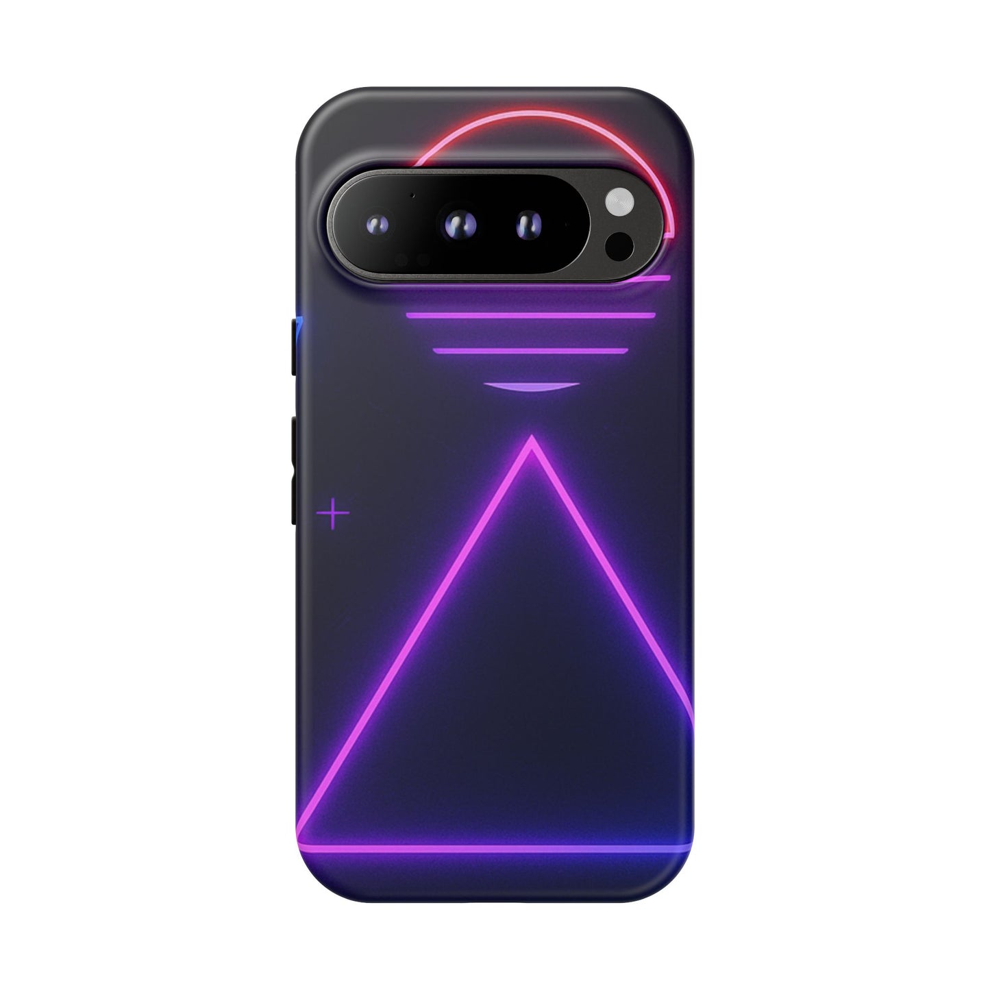 Retro Neon Phone Case, Tough Cases for iPhone, 80s Aesthetic Phone Cover, Abstract Neon Design, Gift for Tech Lovers