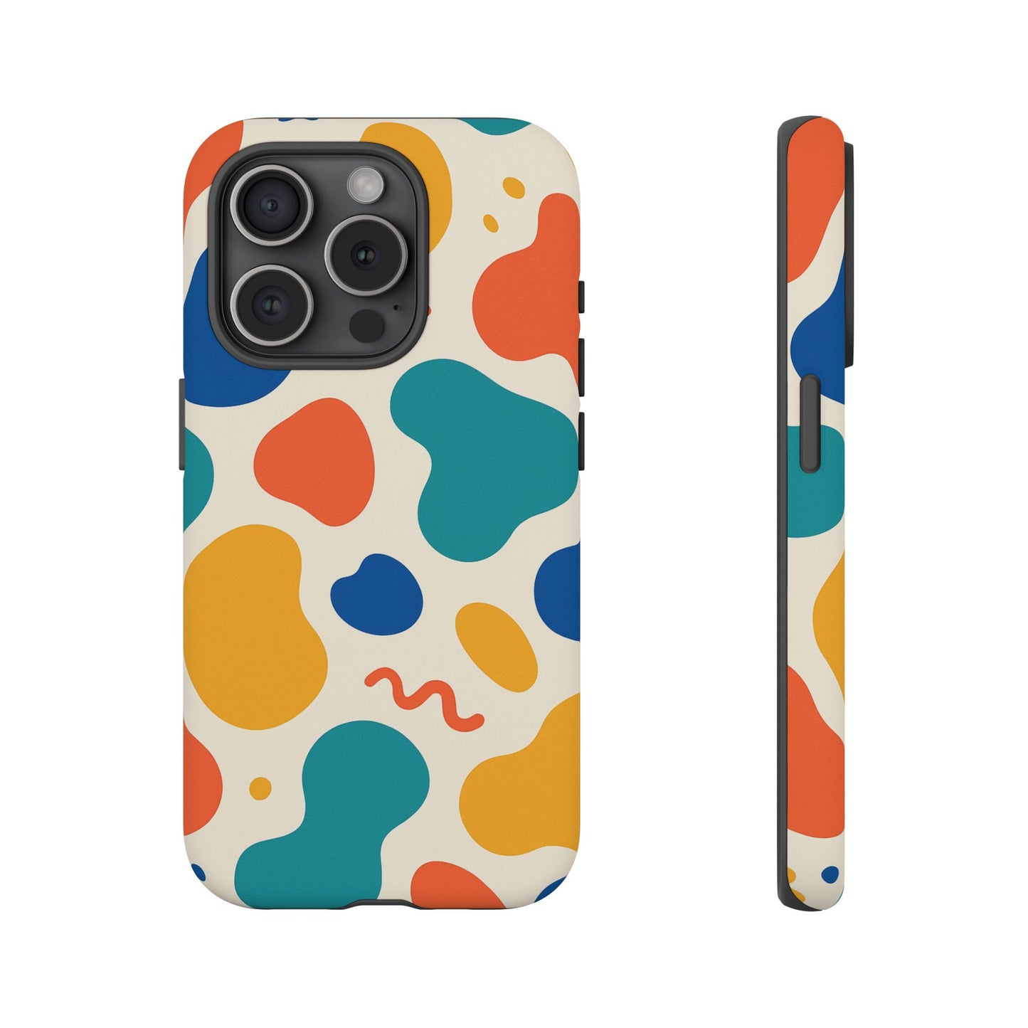 Colorful Phone Case with Abstract Design, Stylish Phone Cover, Trendy Tech Accessory for Her, Unique Gift Idea, Fun Patterned Case