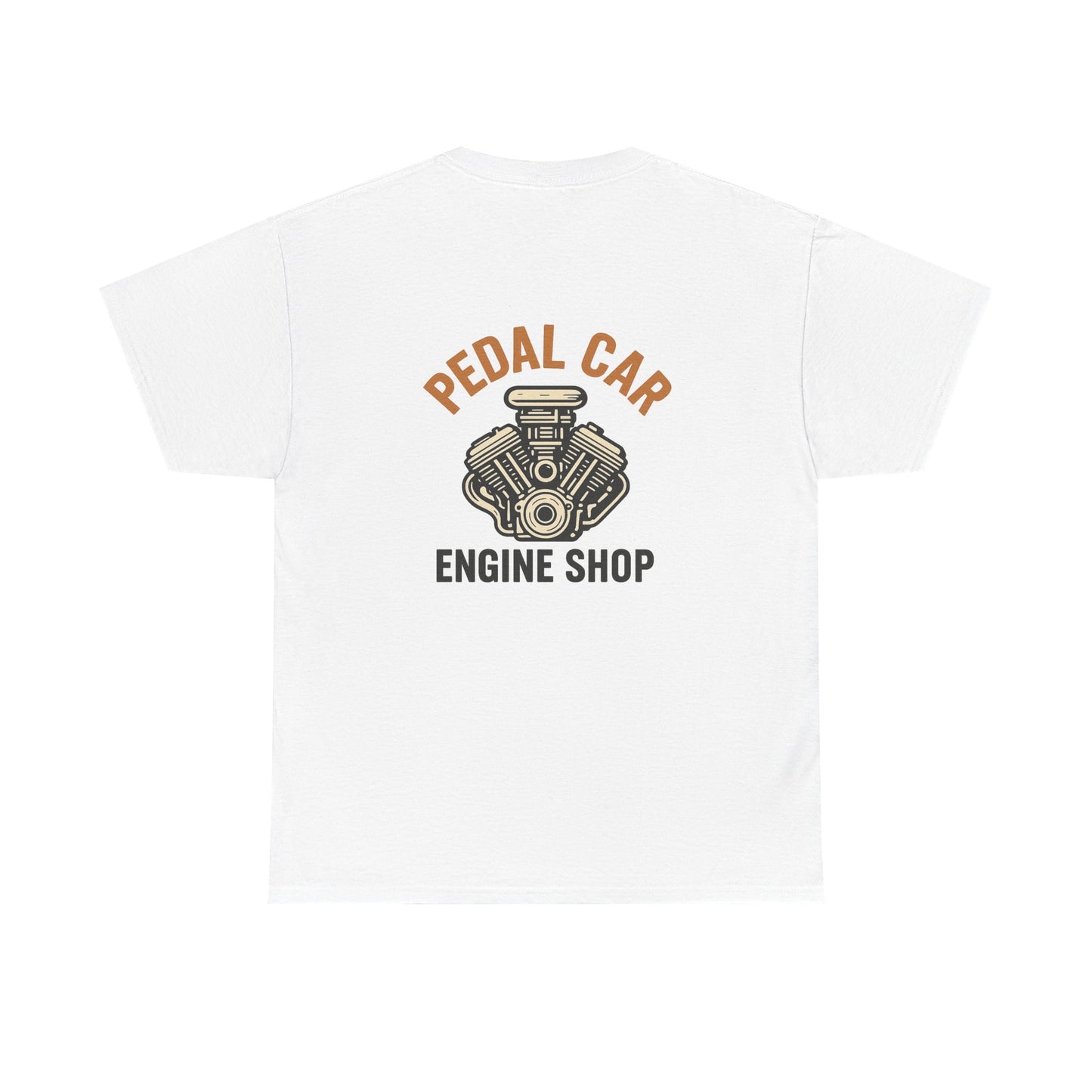Vintage Pedal Car Engine Shop Tee | Classic Car Lover Gift, Unisex Cotton T-Shirt, Retro Car Enthusiast Apparel, Father's Day Gift