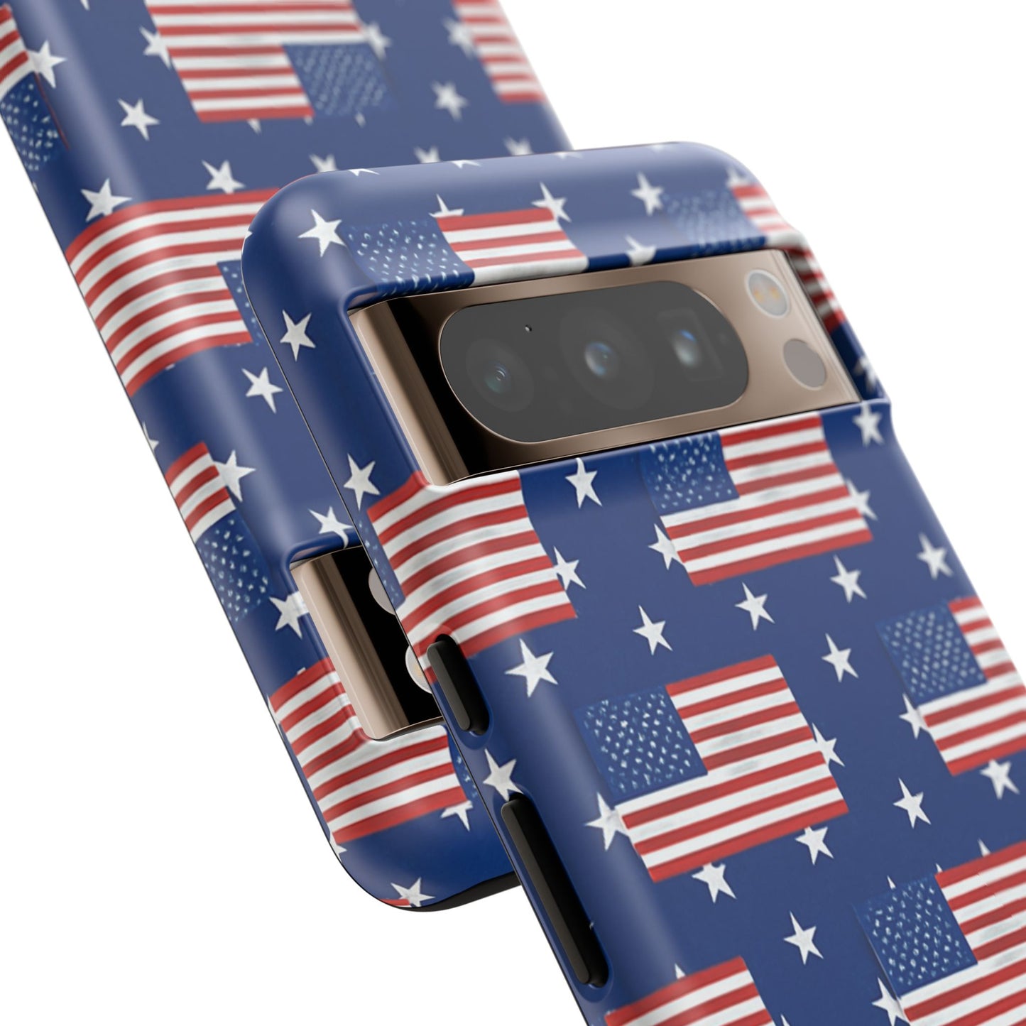 Patriotic Phone Case, Independence Day Accessories, American Flag Design, Star-Spangled Cover, Summer BBQ Gift