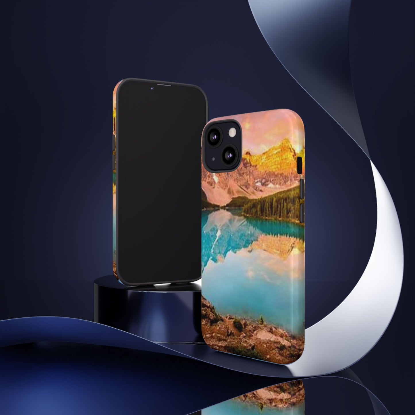 Nature-Inspired Phone Case with Mountain and Lake Design, Aesthetic Tough Cases for Outdoor Lovers, Phone Protection, Gift for Nature [...]