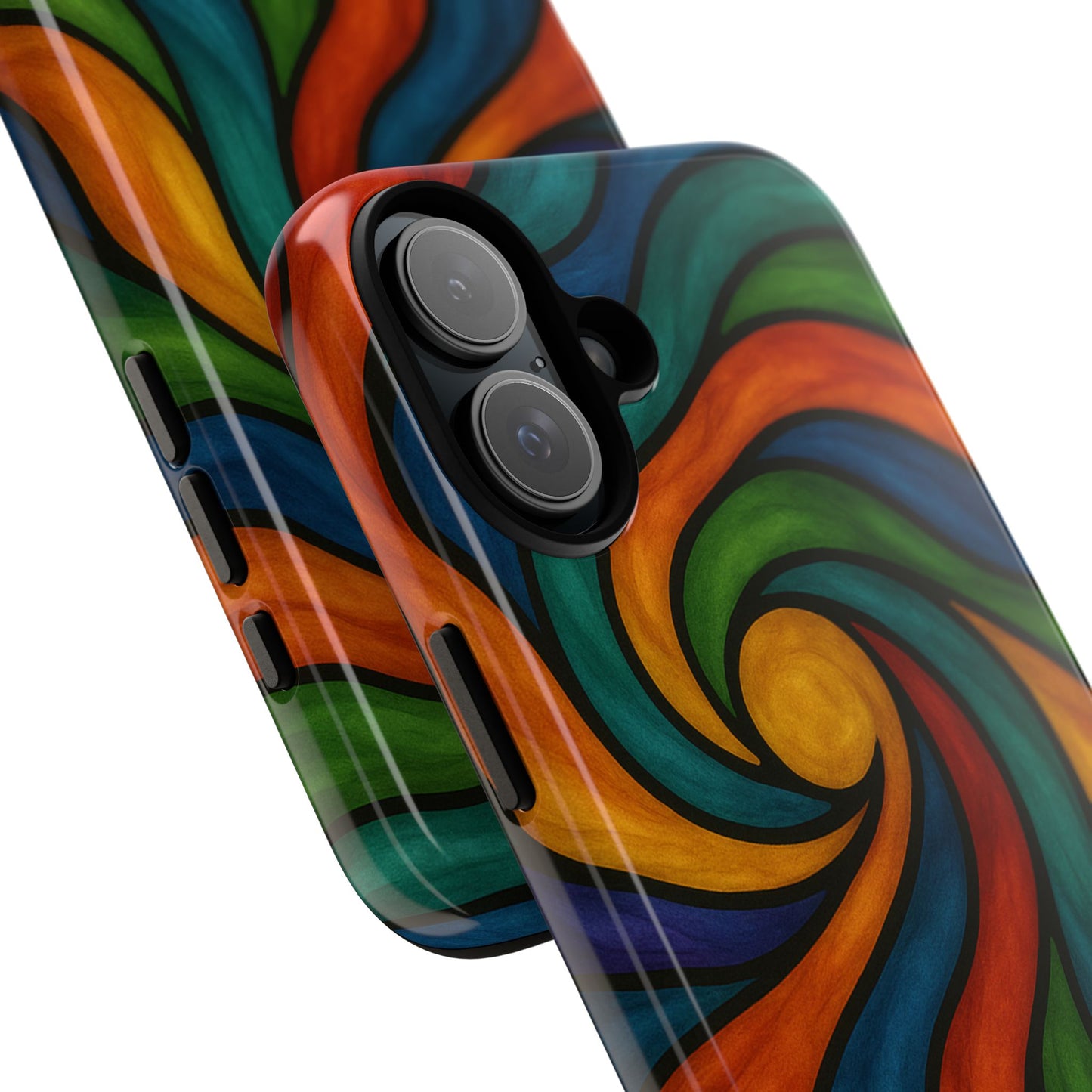 Colorful Swirl Phone Case | Tough Cases, Vibrant Design, Gift for Art Lovers, Funky Case, Unique Phone Accessories
