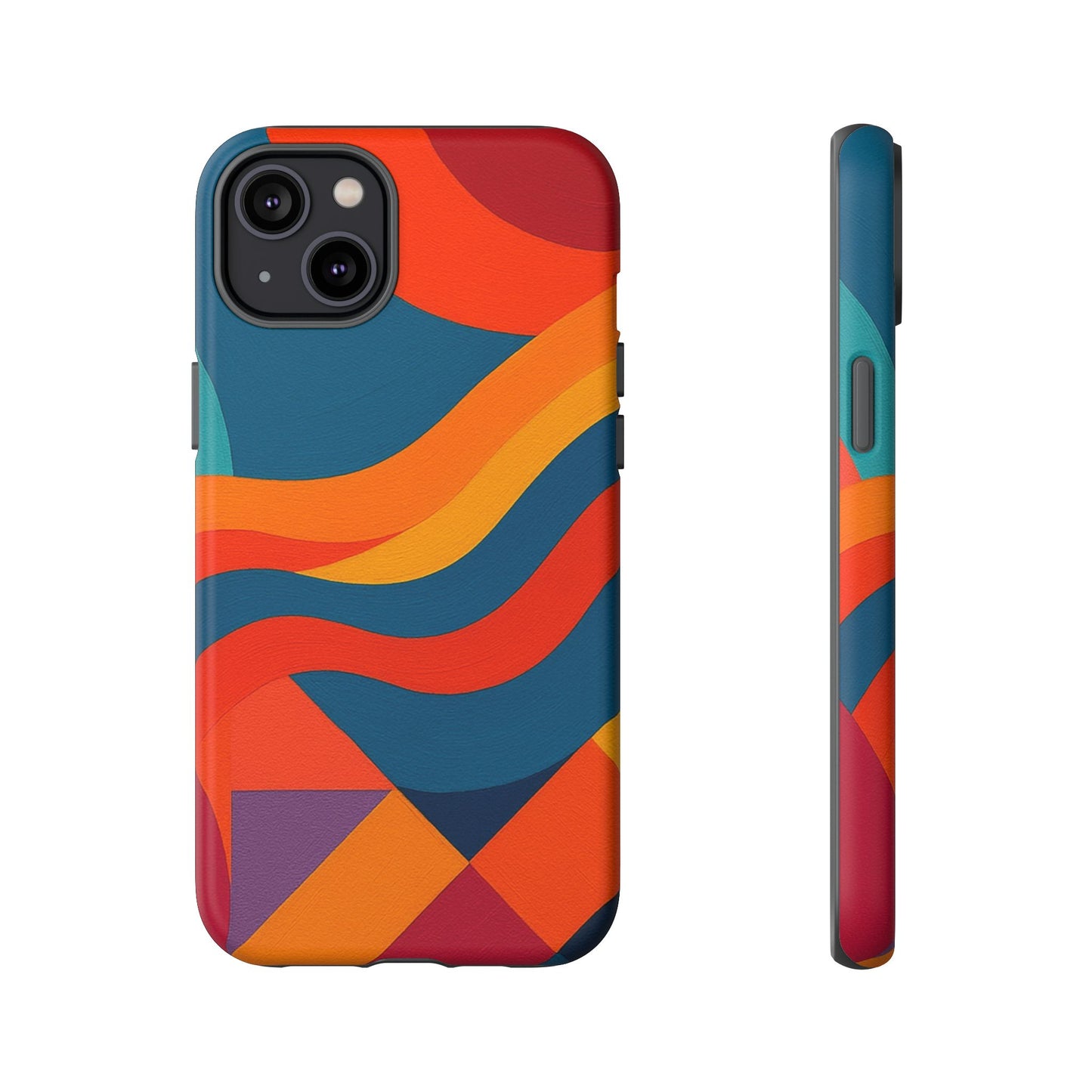 Vibrant Phone Case, Abstract Design Cover, Tough Cases for All Occasions, Stylish Gift for Tech Lovers, Modern Phone Accessories