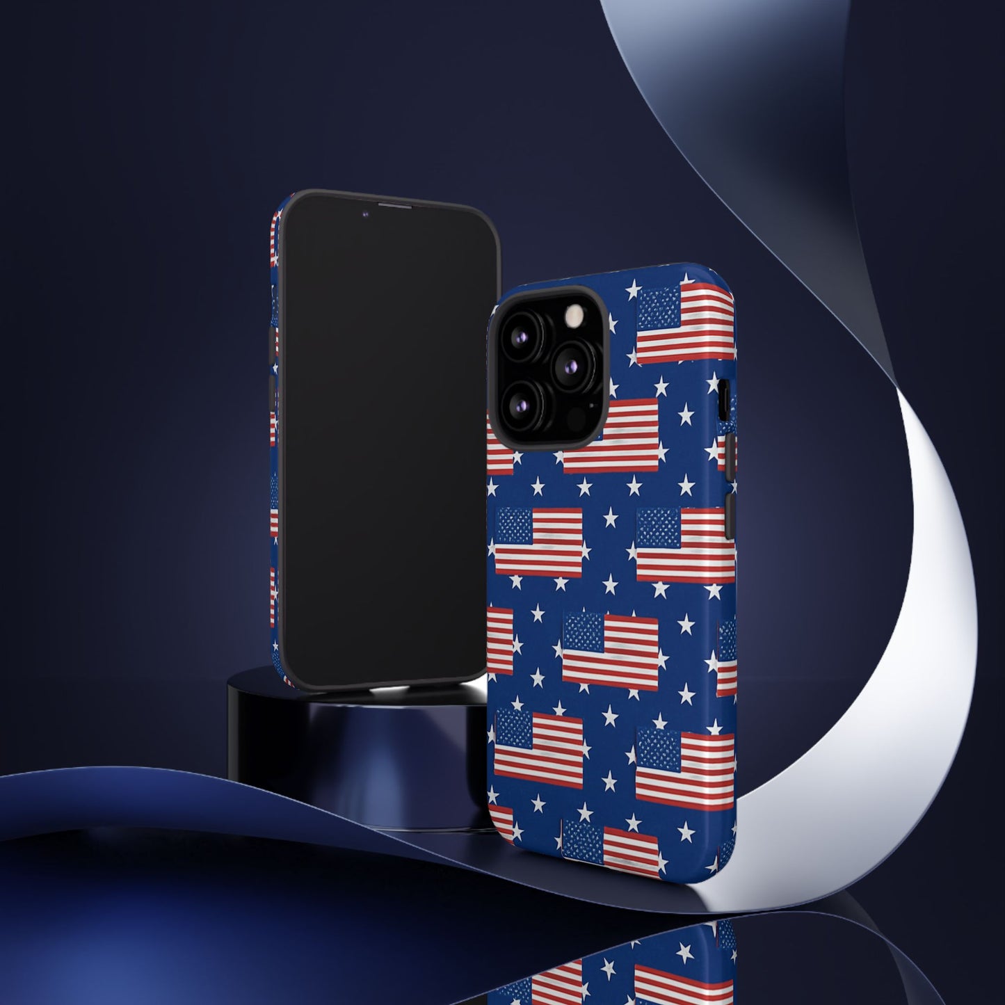 Patriotic Phone Case, Independence Day Accessories, American Flag Design, Star-Spangled Cover, Summer BBQ Gift