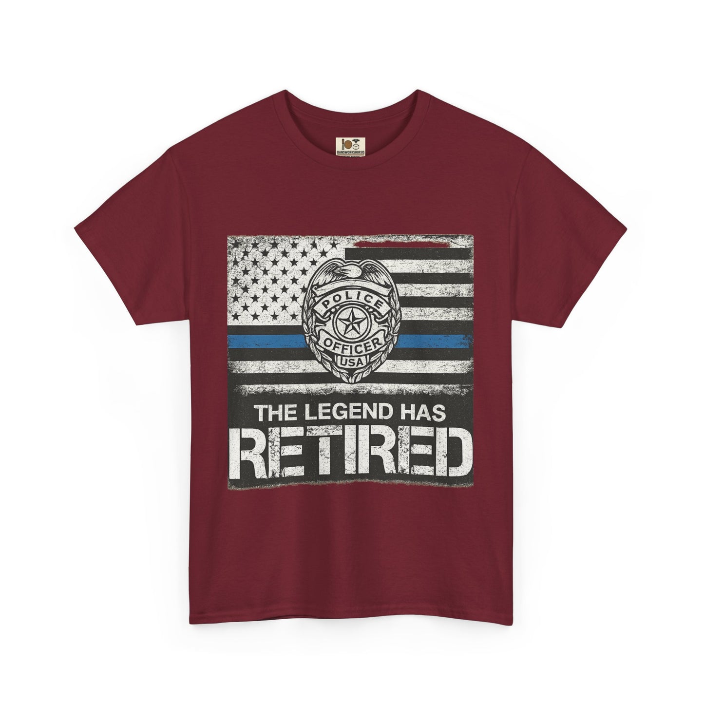 Retired Legend Tee, Police Retirement Gift, Unisex Cotton T-Shirt, Law Enforcement Apparel, Perfect for Retirees