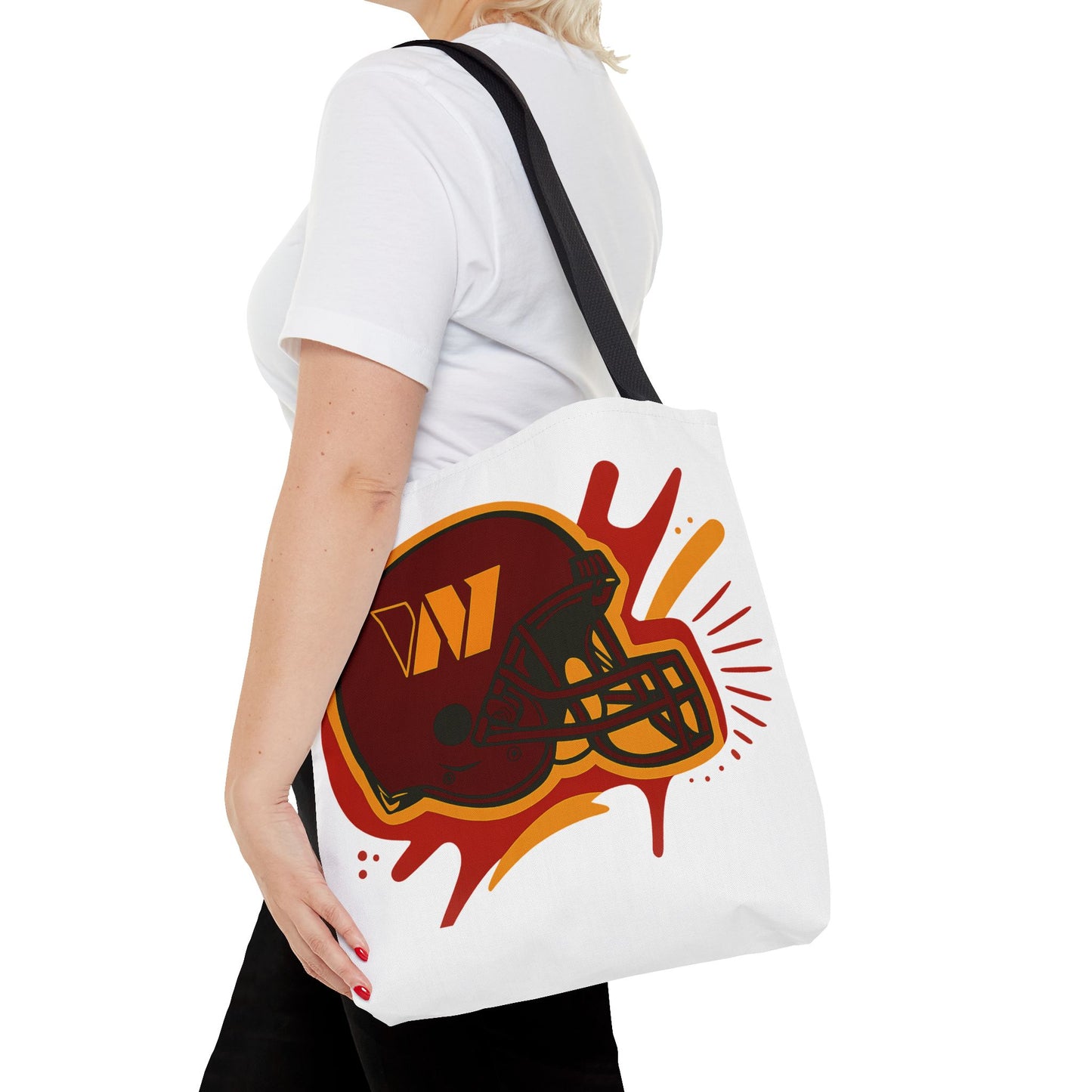 Sporty Tote Bag with Custom Football Helmet Design, Perfect for Game Day, Sports Enthusiasts, Gift for Fans, Everyday Use, Promotion