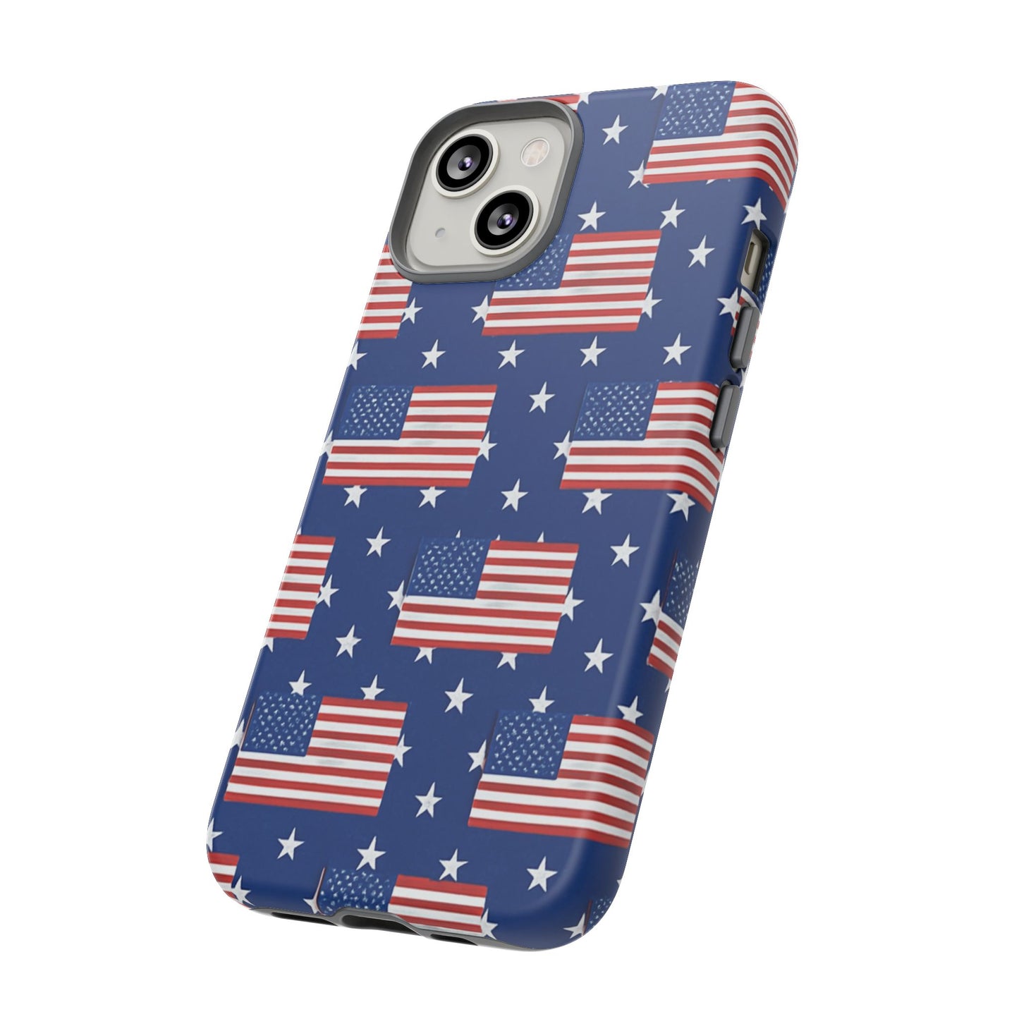 Patriotic Phone Case, Independence Day Accessories, American Flag Design, Star-Spangled Cover, Summer BBQ Gift