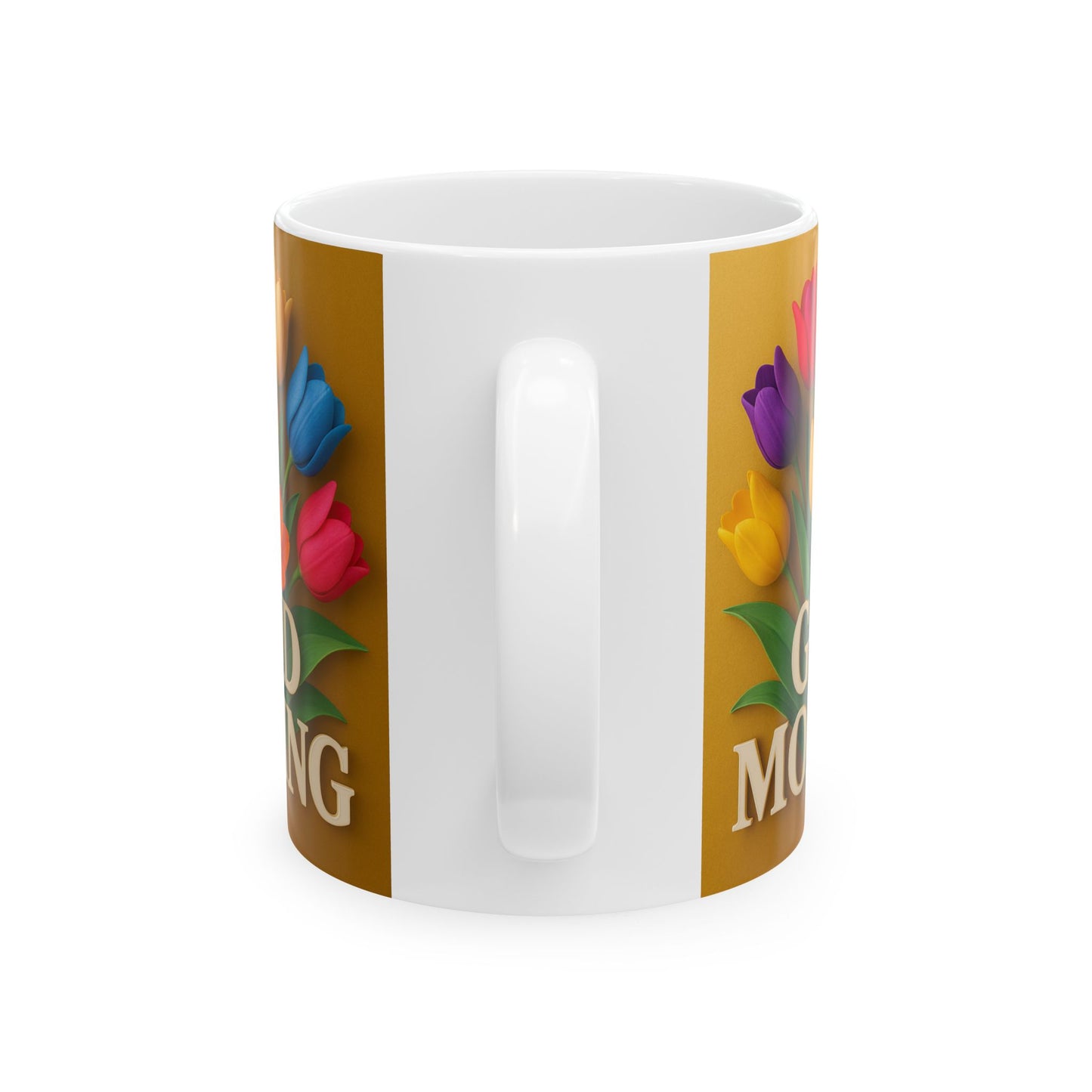Bright Floral 'Good Morning' Ceramic Mug - Perfect for Gifts, Home Decor, [...]