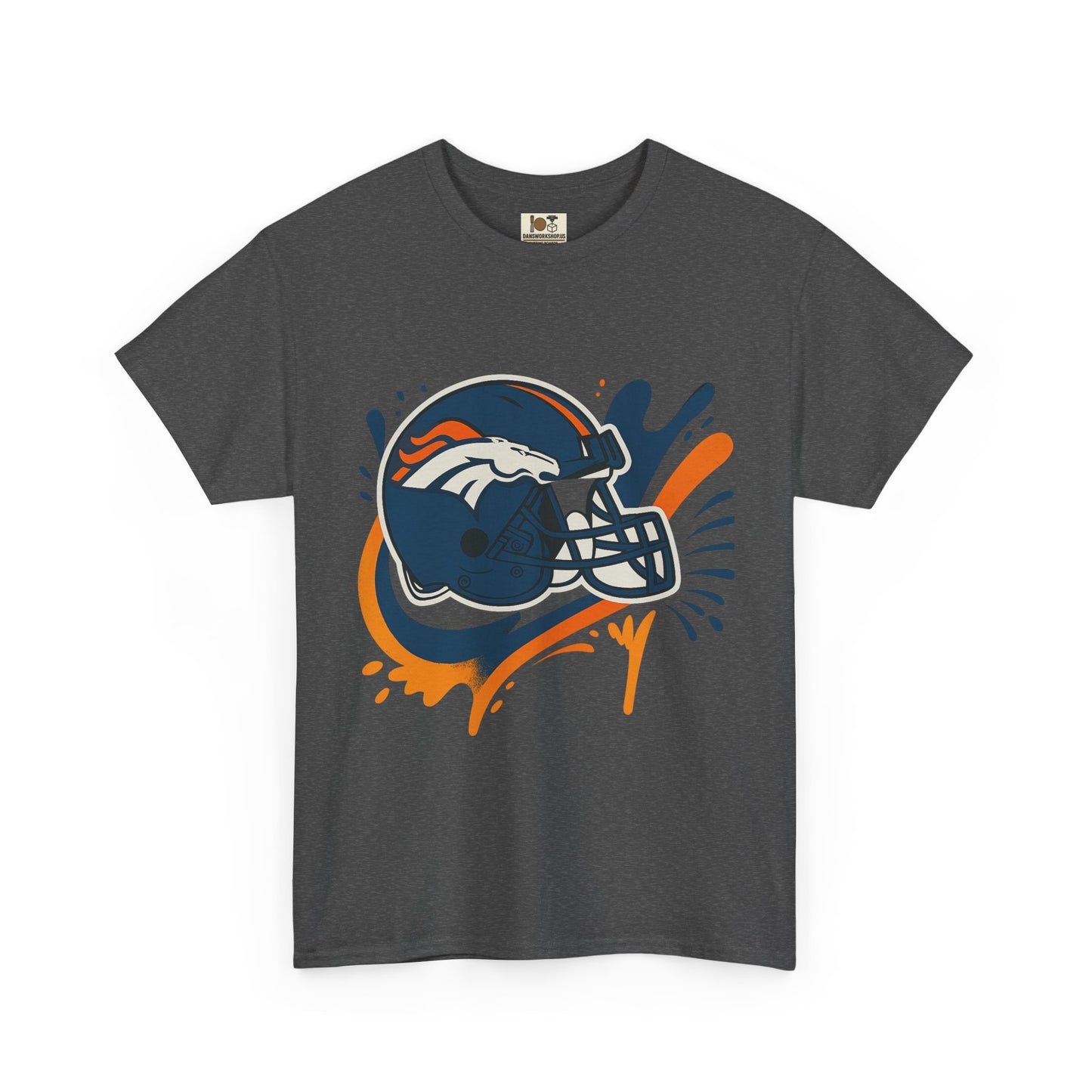 Denver Broncos Heavy Cotton Tee, Sports Team Shirt, Game Day Apparel, Unisex T-Shirt, Football Fan Gift, Denver Merchandise