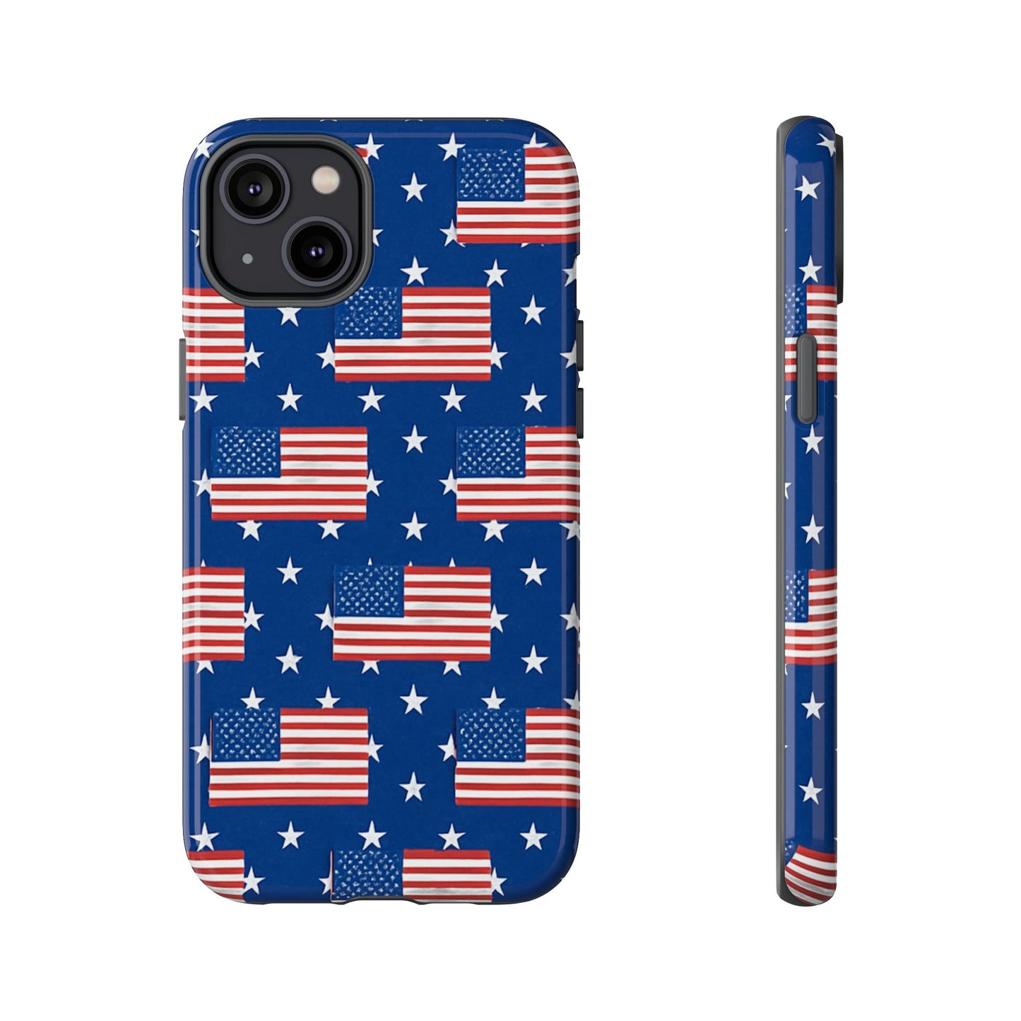 Patriotic Phone Case, Independence Day Accessories, American Flag Design, Star-Spangled Cover, Summer BBQ Gift