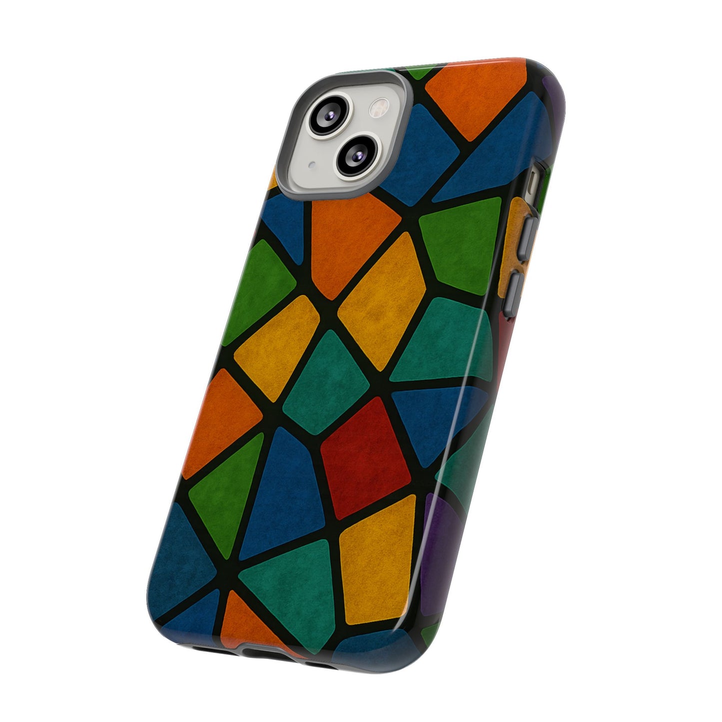 Colorful Mosaic Phone Case, Tough Cell Phone Cover, Vibrant Smartphone Protector, Unique Gift for Weddings, Birthday, Holidays
