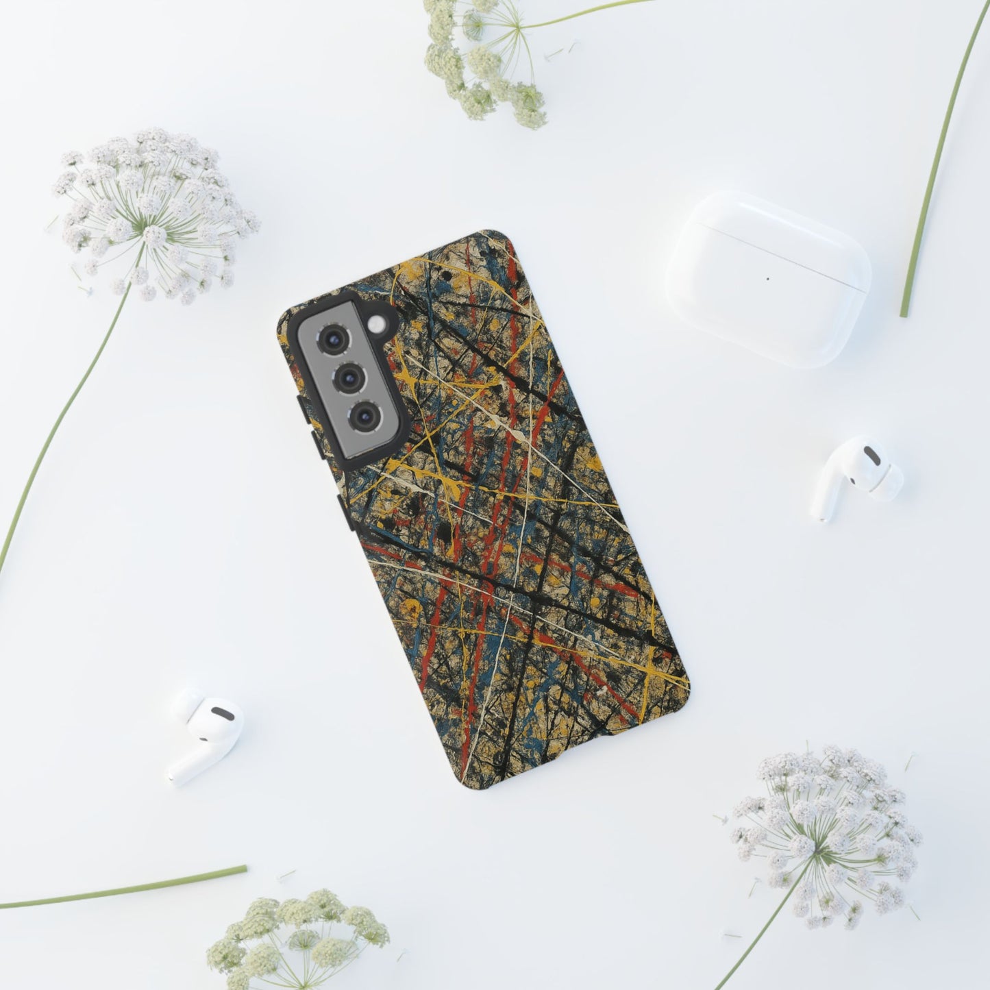 Tough Cases Phone Case - Bold Abstract Design, Stylish Mobile Cover, Unique Gift for Him/Her, Durable Accessory, Trendy Protection