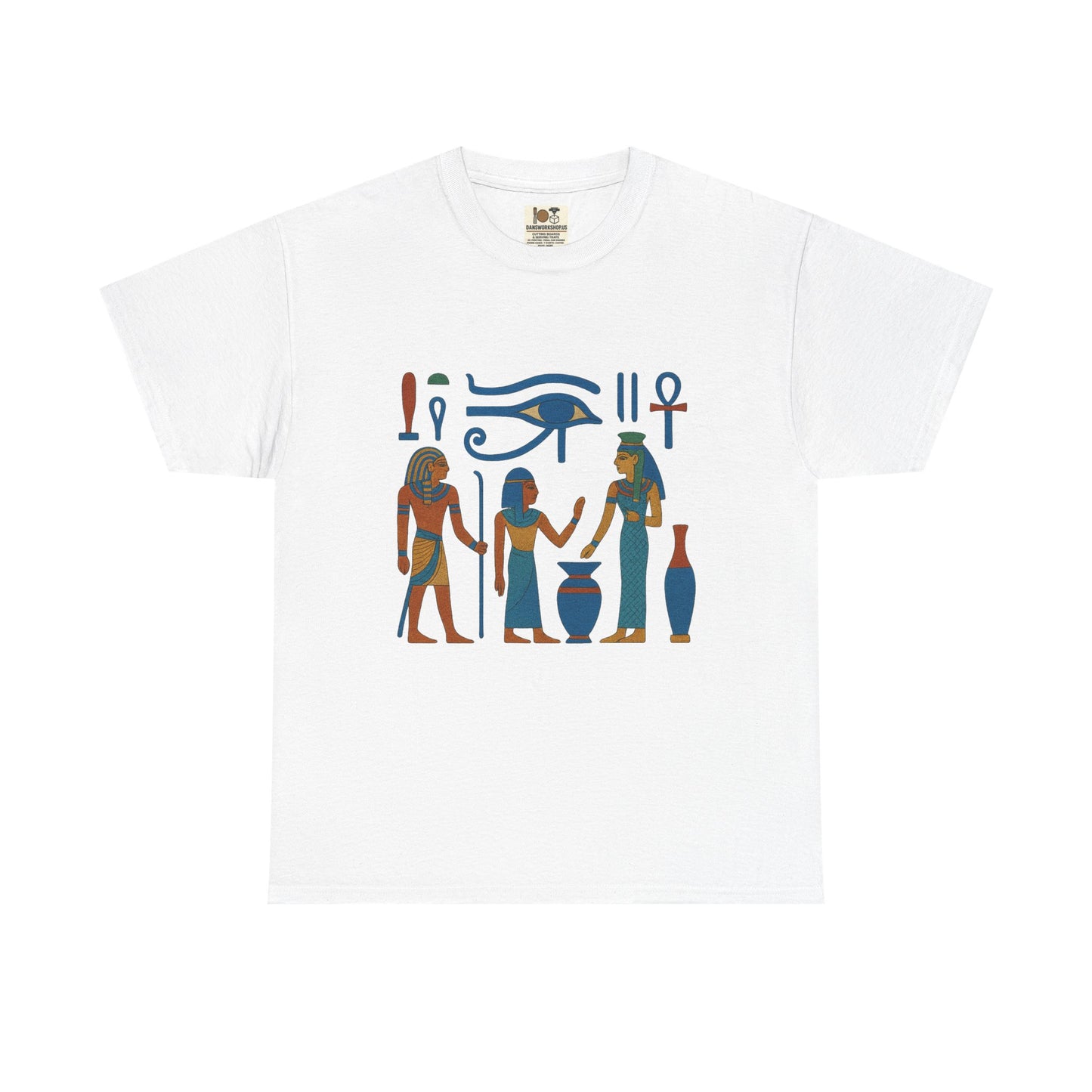 Ancient Egyptian Themed Unisex Heavy Cotton Tee, Casual Shirt for History Lovers, Graphic Tee, Gift for Archaeology Enthusiasts, Egyptian