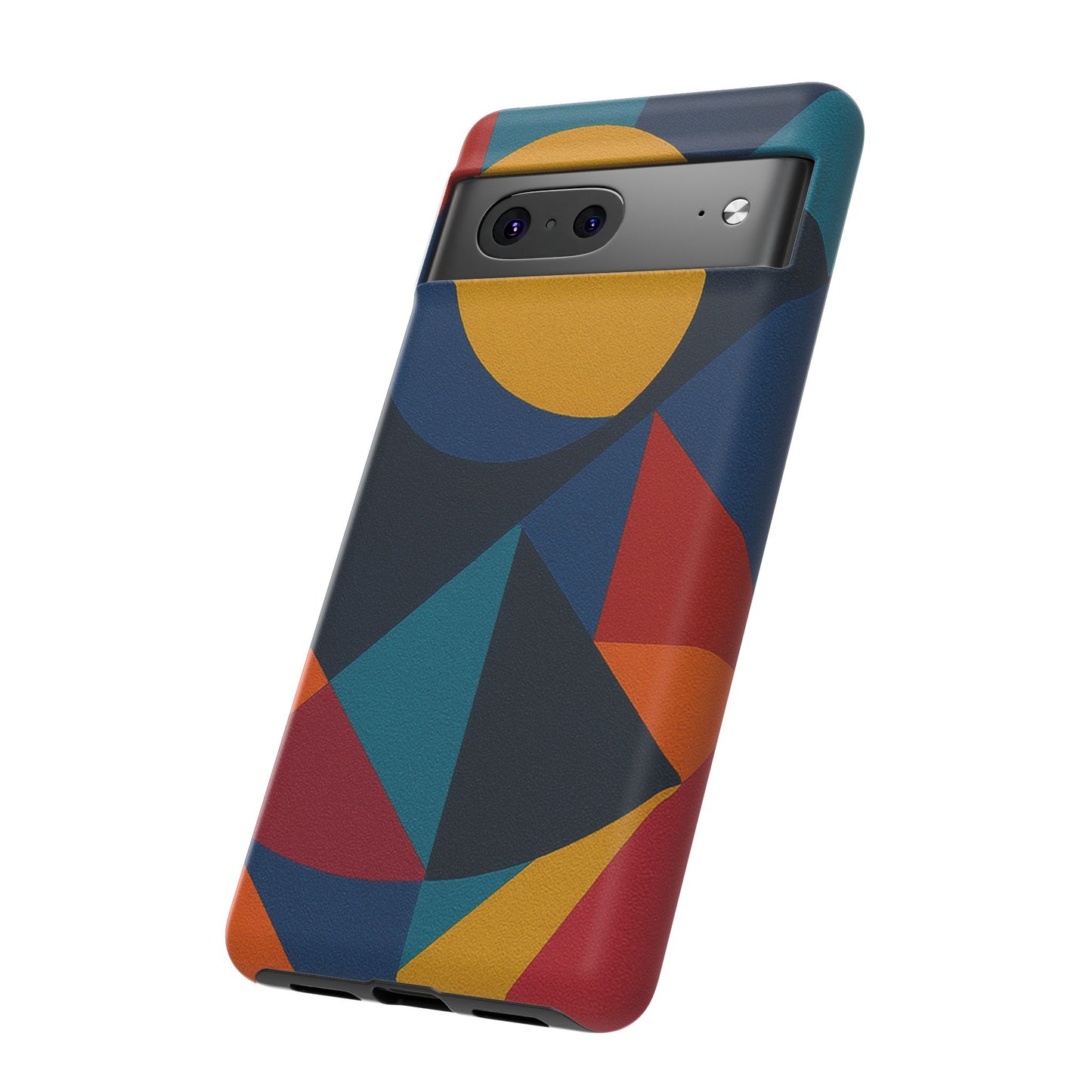 Vibrant Phone Case, Colorful Phone Cover, Geometric Design, Artistic Gift, Trendy Accessory, Vibrant Colors, Unique Design