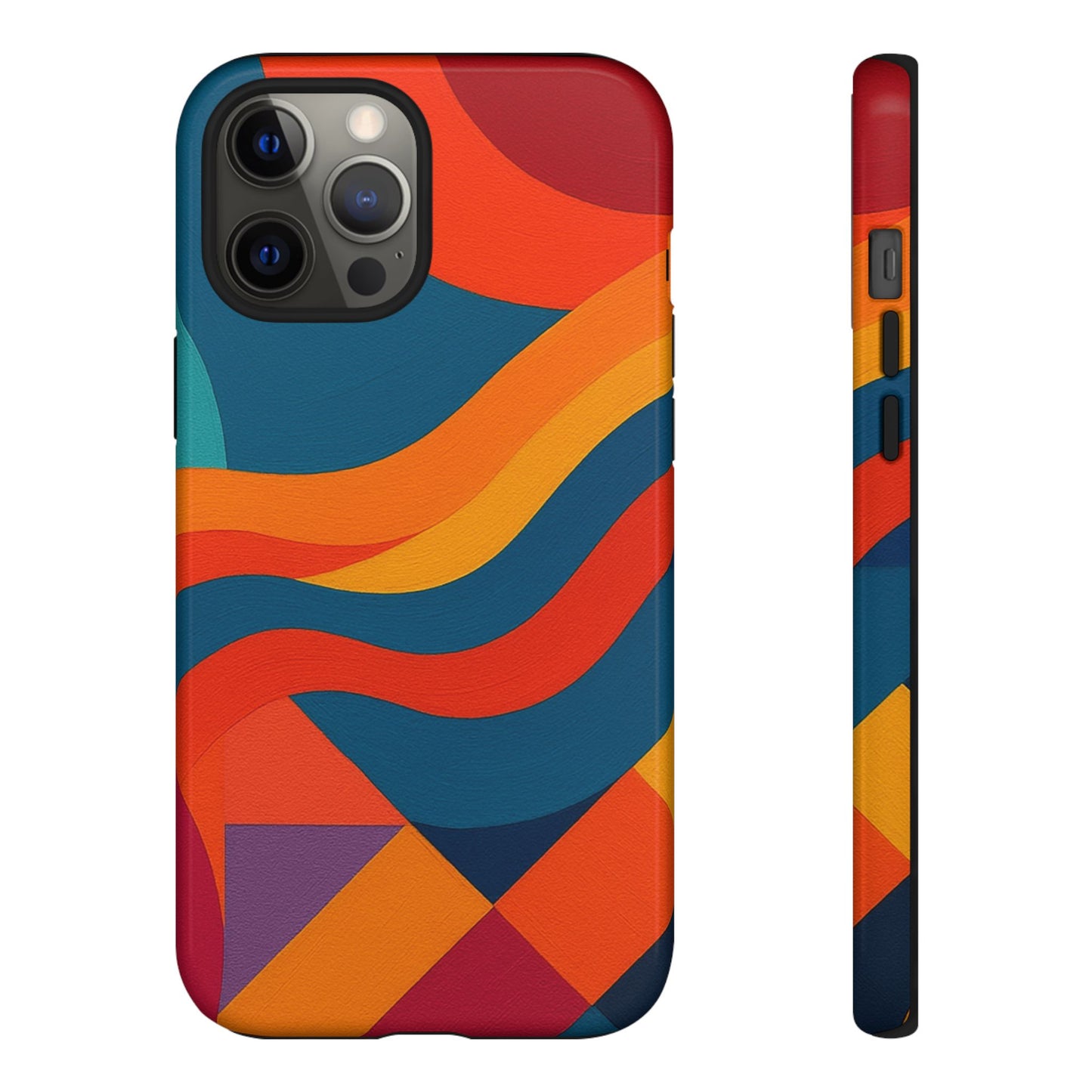 Vibrant Phone Case, Abstract Design Cover, Tough Cases for All Occasions, Stylish Gift for Tech Lovers, Modern Phone Accessories