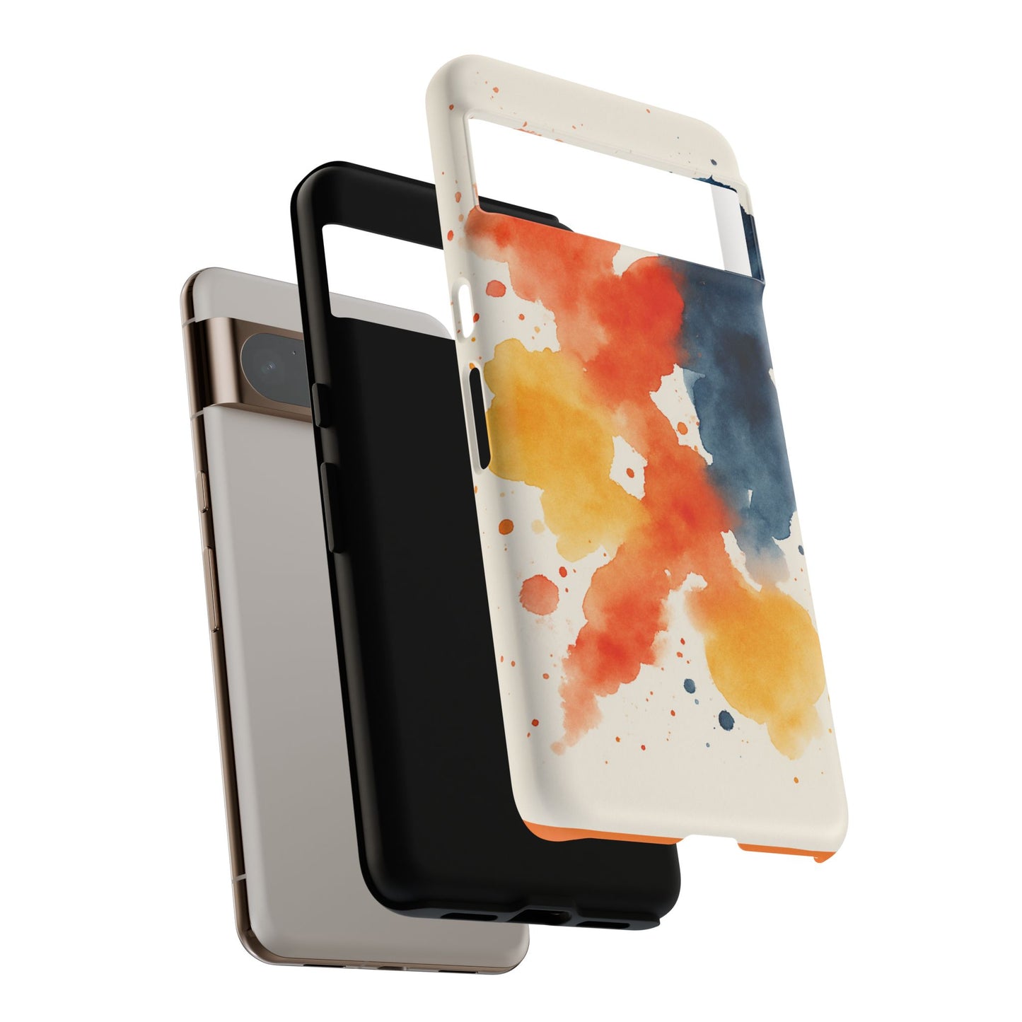 Watercolor Phone Case - Abstract Design, Tough Cases for Men & Women, Stylish Gift, Artistic Accessory for All Occasions