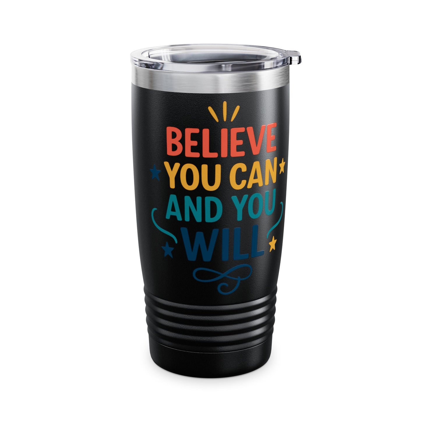 Inspirational Ringneck Tumbler - Believe You Can and You Will, Motivational Travel Mug, Great Gift for Dreamers, Perfect for On-the-Go [...]