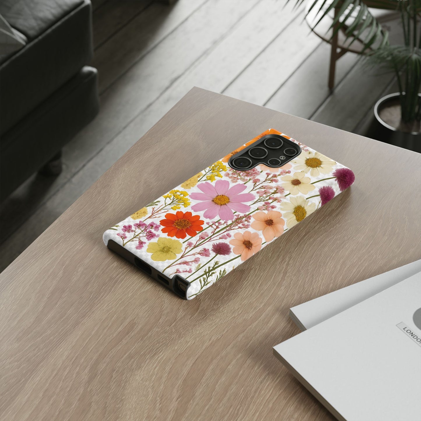 Floral Phone Case - Tough Cases, Stylish Protective Cover, Flower Design, Trendy Gift, Nature Lover Accessory, DRIED FLOWERS