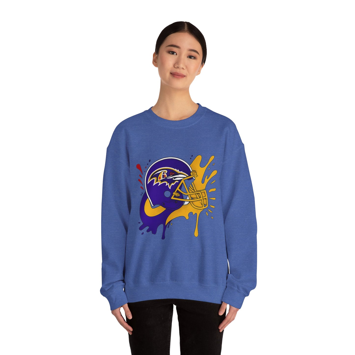Baltimore Ravens Crewneck Sweatshirt, Unisex Sport Sweatshirt, Football Fan Apparel, Comfy Game Day Outfit, NFL Gift for Him/Her