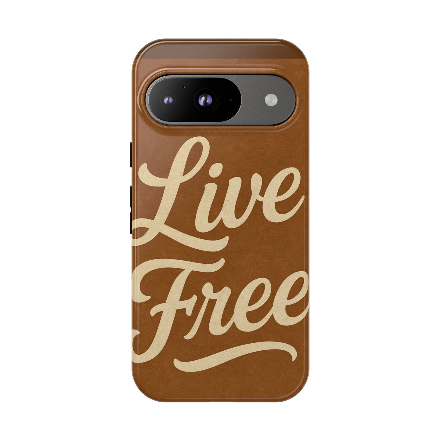 Live Free Phone Case, Tough Cases, Inspirational Phone Accessories, Gift for Adventurers, Customizable Design, Unique Tech Gifts
