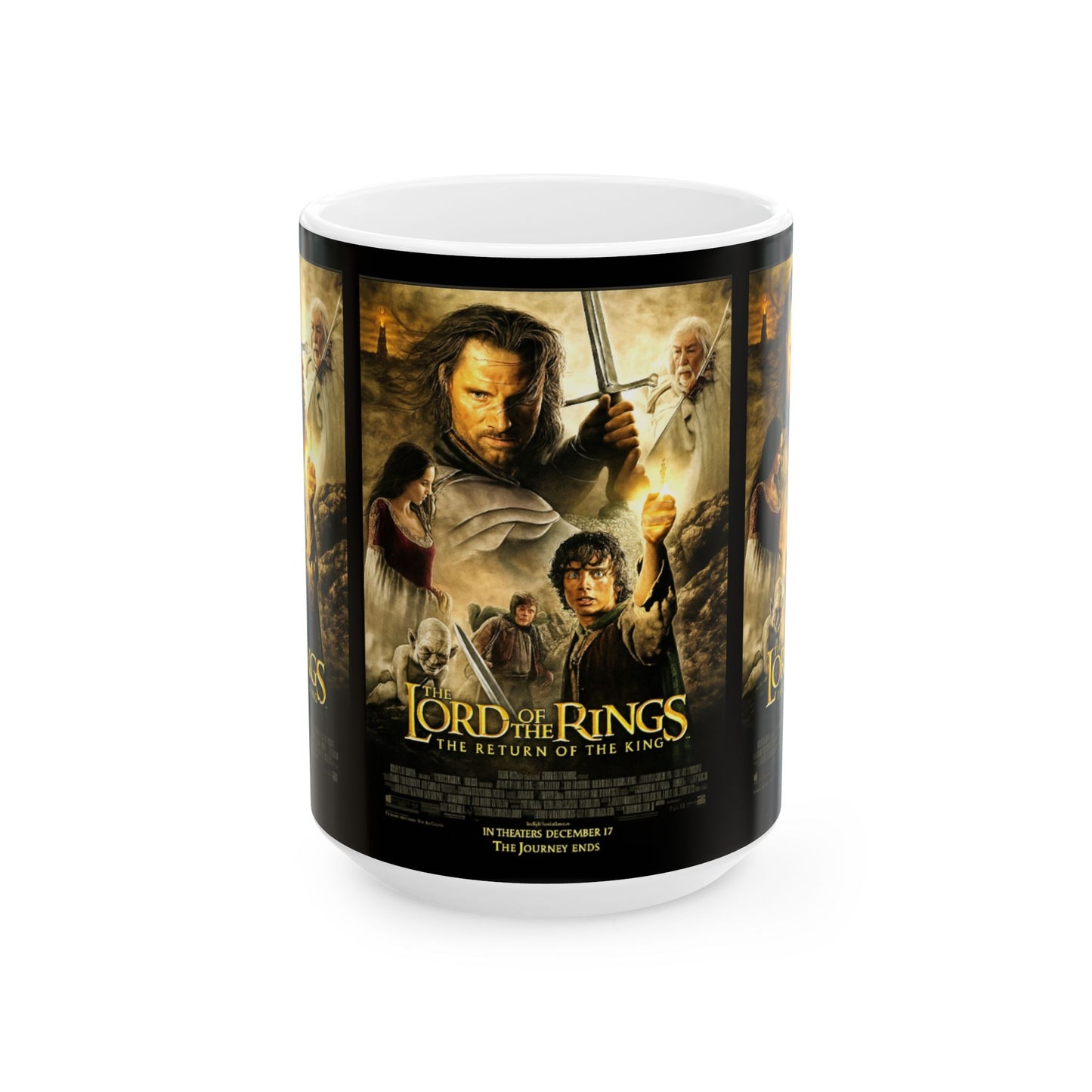 Lord of the Rings Ceramic Mug, Movie Gift for Fans, Fantasy Drinkware, Coffee Lover's Collectible, Perfect for Birthdays & Holidays