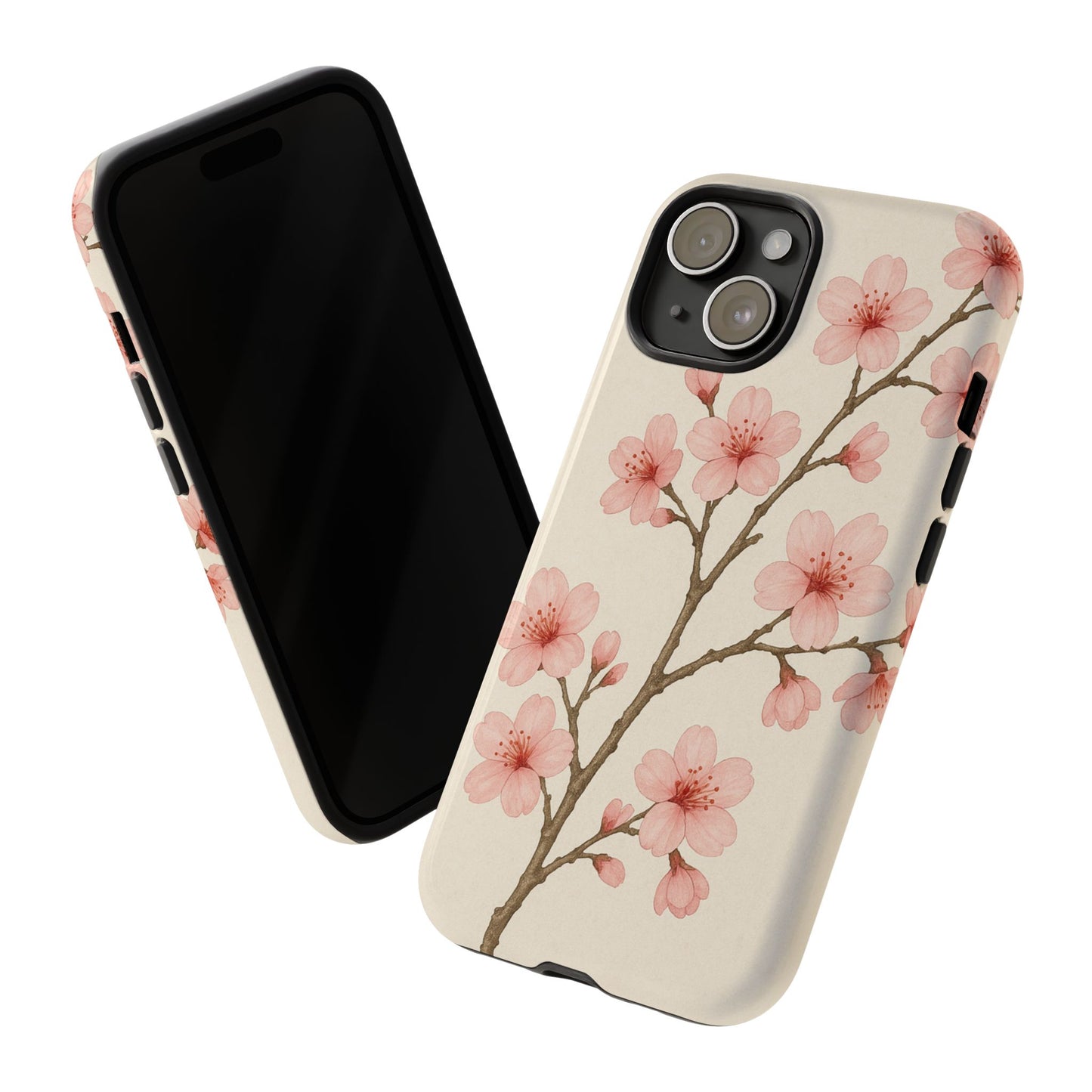 Cherry Blossom Phone Case, Floral Phone Cover, Tough Case for Gifts, Spring Decor, Cute Tech Accessories, Nature Lover's Gift
