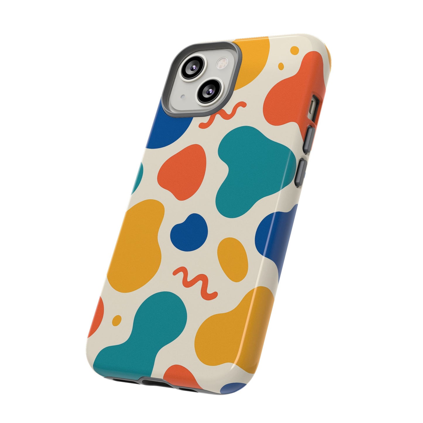 Colorful Phone Case with Abstract Design, Stylish Phone Cover, Trendy Tech Accessory for Her, Unique Gift Idea, Fun Patterned Case