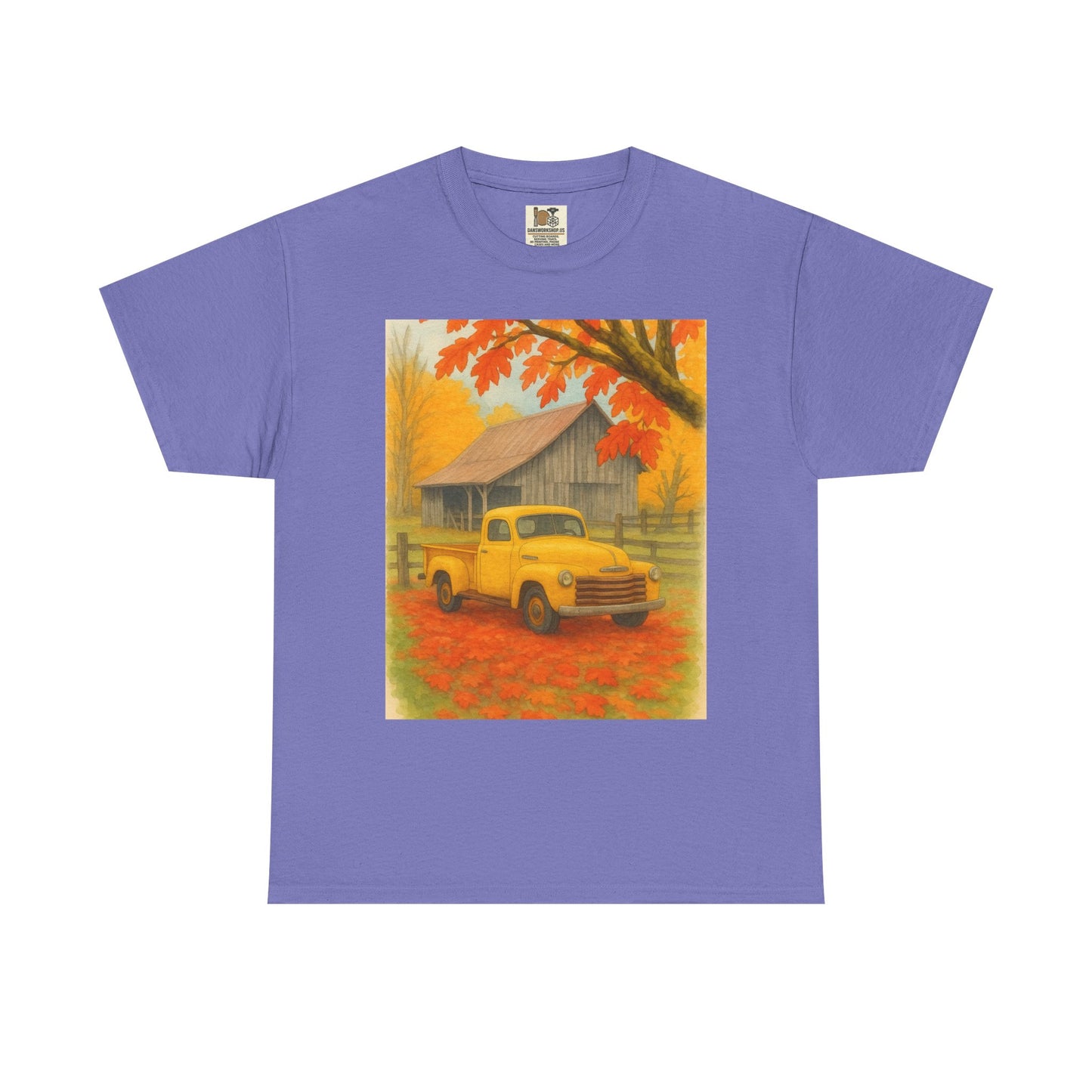 Autumn Vibes Unisex Heavy Cotton Tee, Fall Shirt, Vintage Truck Tee, Cozy [...]